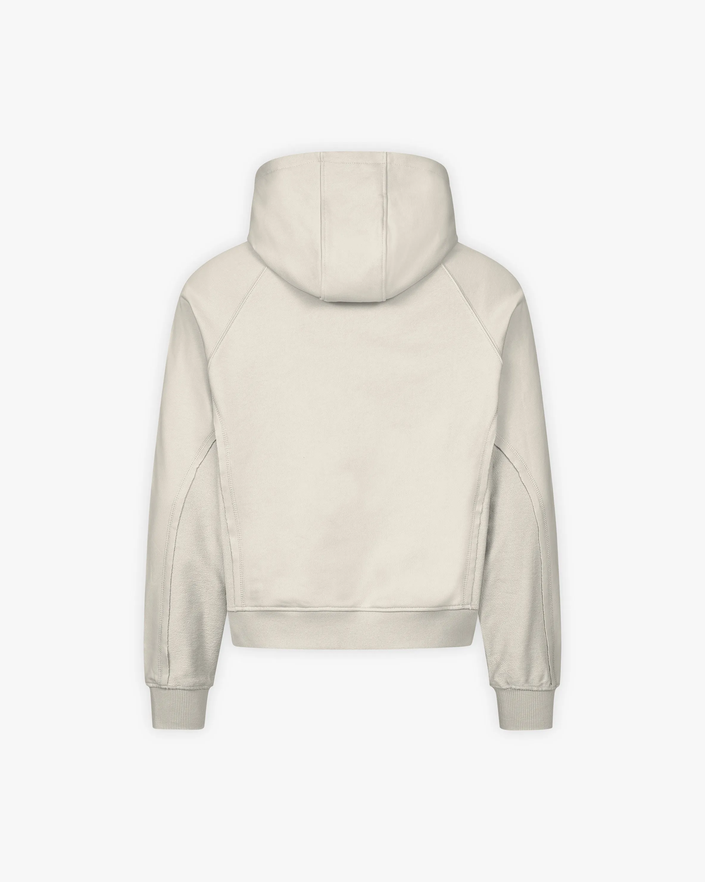 INSIDE OUT ZIP HOODIE BEIGE sold by vicinity product image thumbnail 3