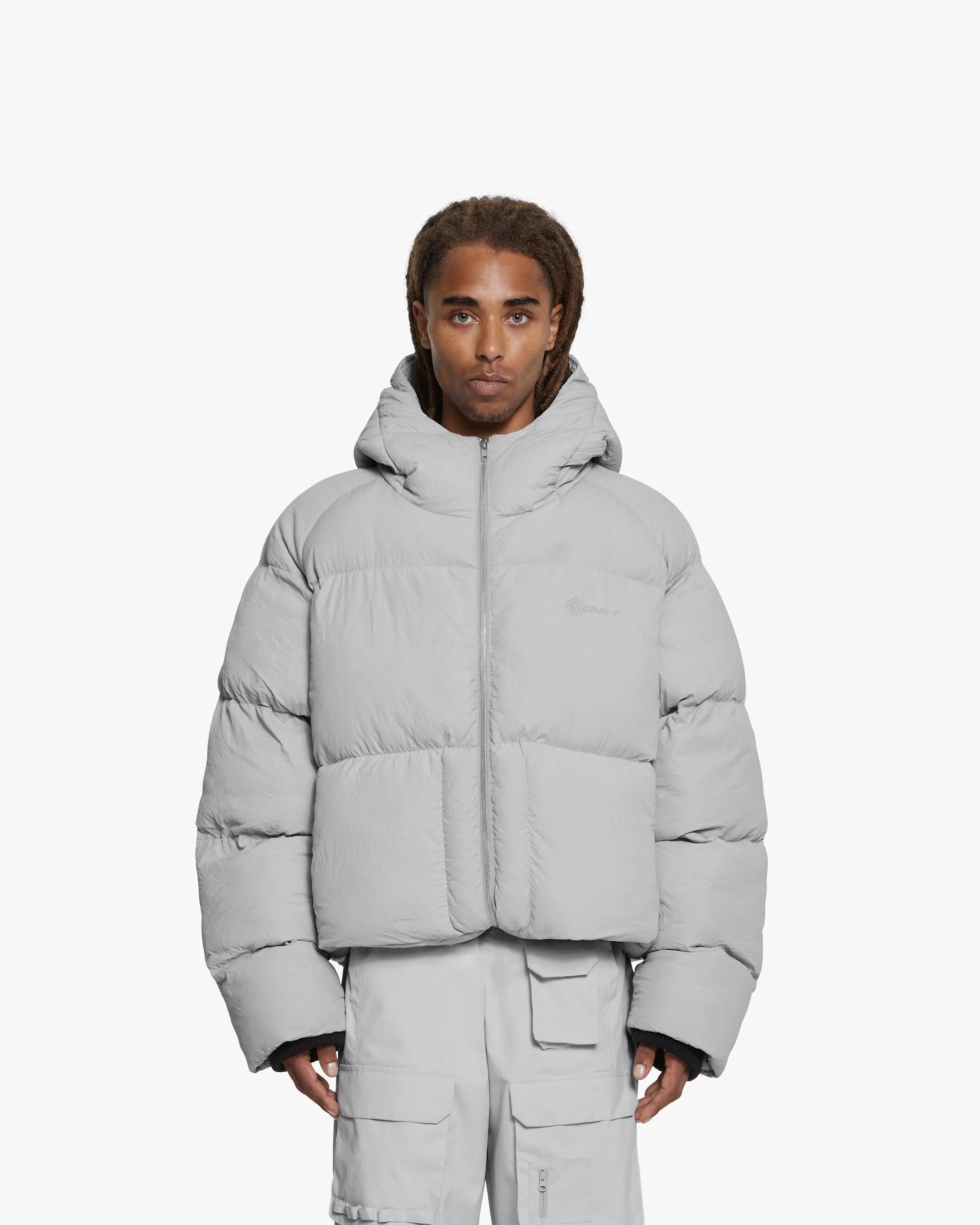 PUFFER JACKET LIGHT GREY sold by vicinity product image thumbnail 2