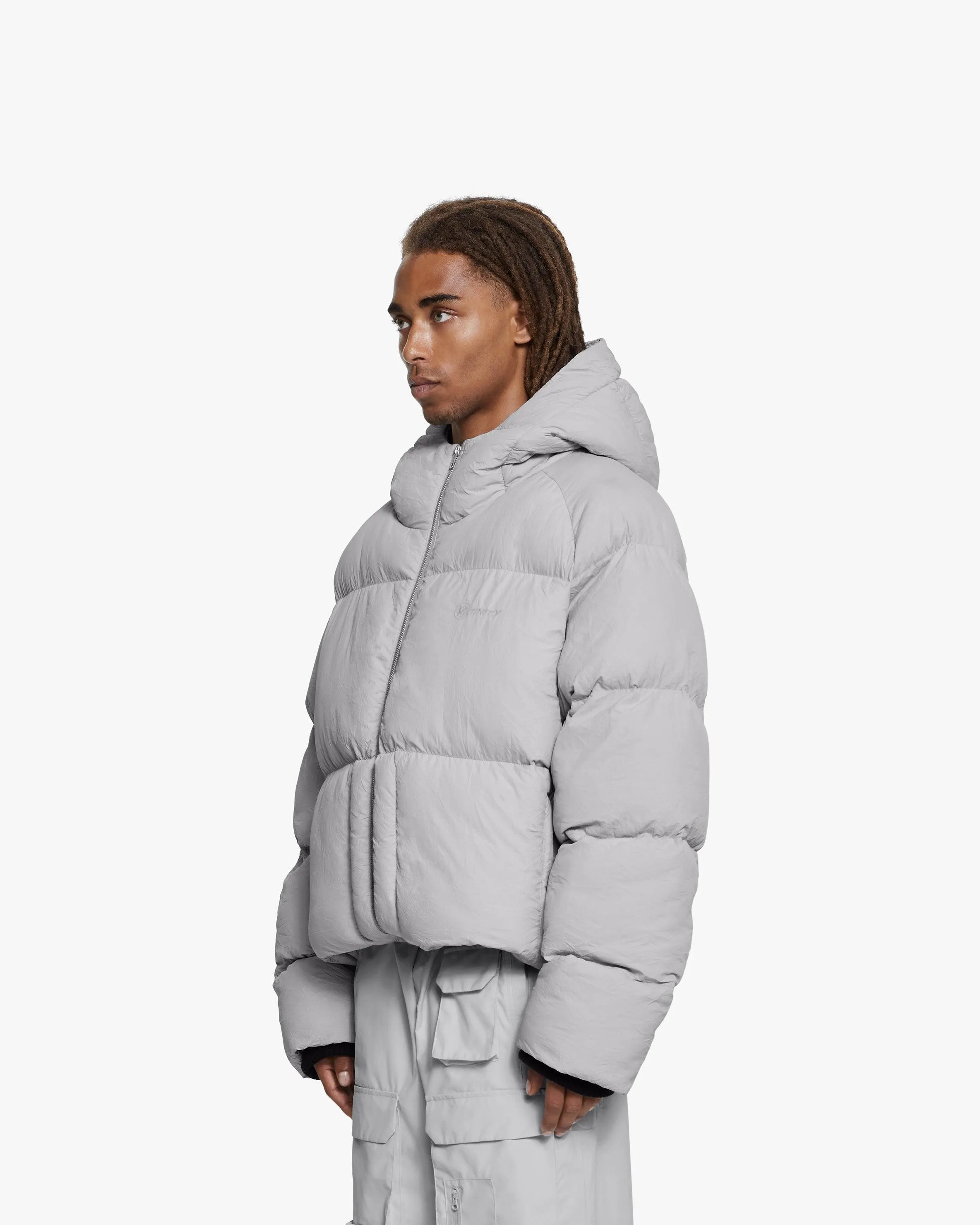 PUFFER JACKET LIGHT GREY sold by vicinity product image thumbnail 4