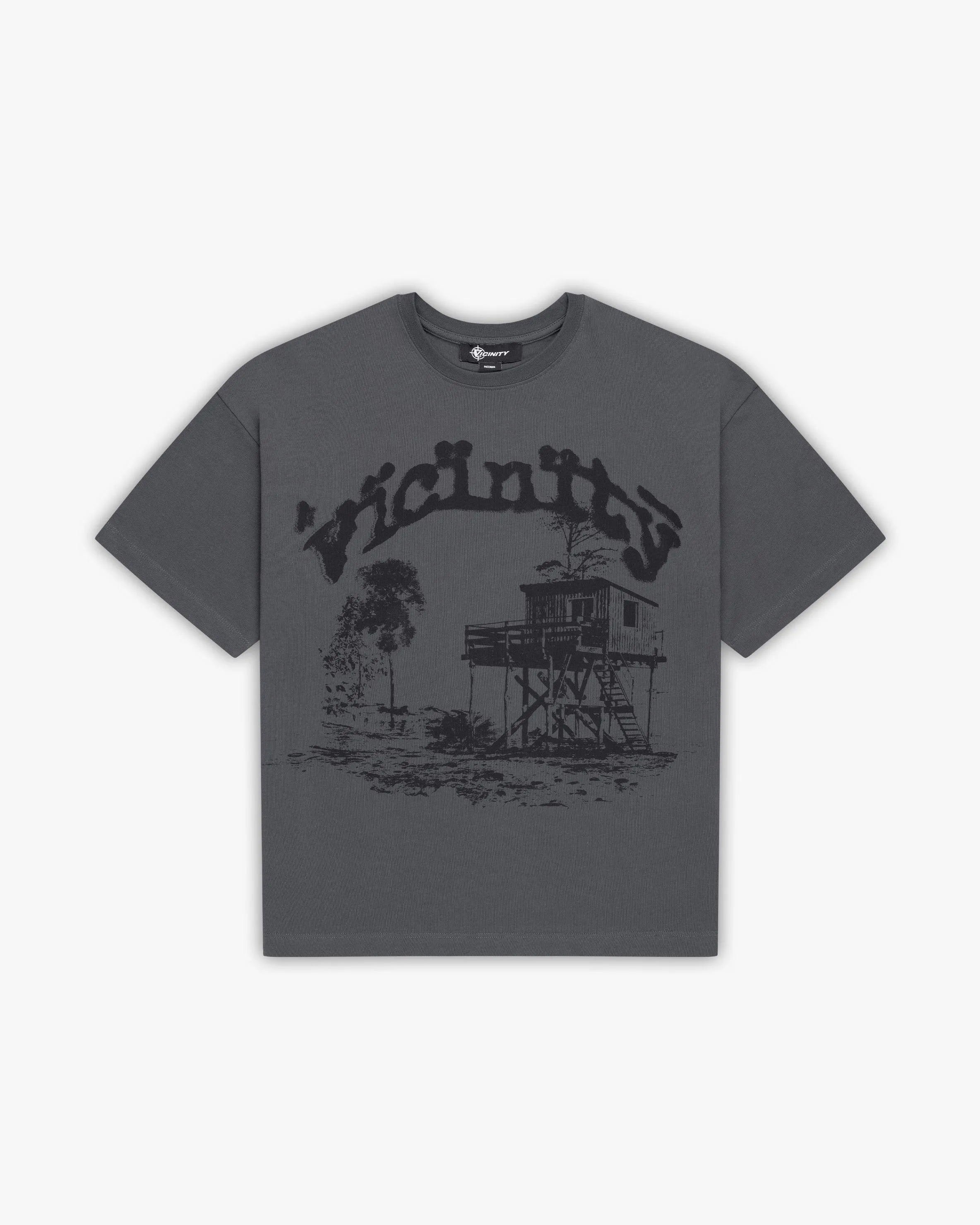 SHOOTING HOUSE TEE DARK GREY sold by vicinity