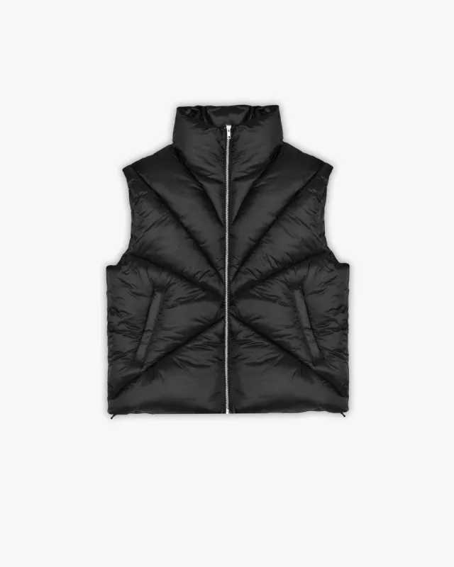 X-PUFFER VEST BLACK sold by vicinity