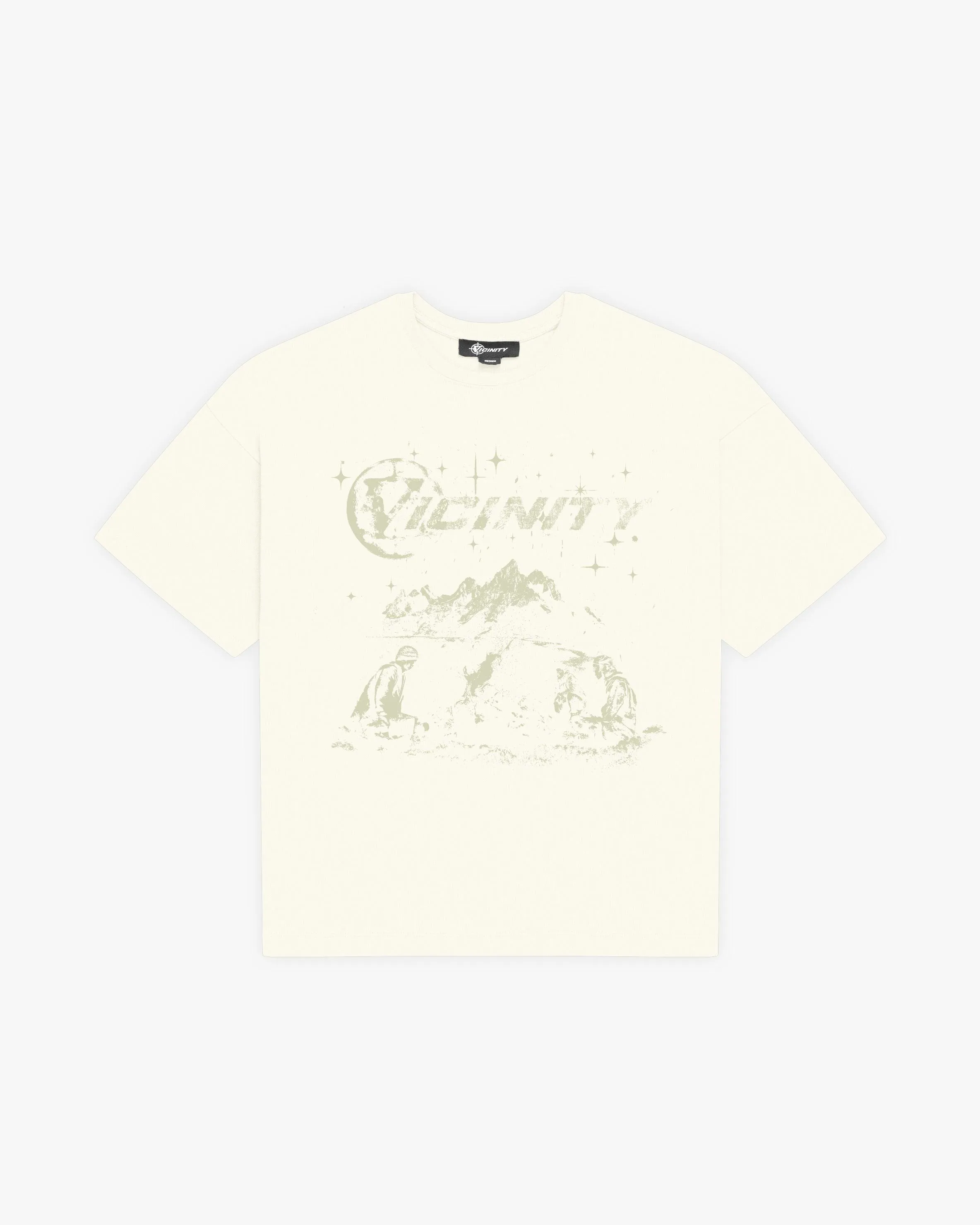 CAMPFIRE TEE CREAMWHITE sold by vicinity