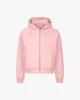INSIDE OUT ZIP HOODIE PINK sold by vicinity