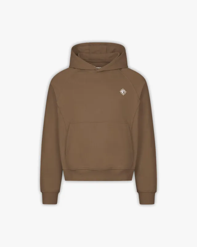 INSIDE OUT HOODIE CHOCOLATE BROWN sold by vicinity