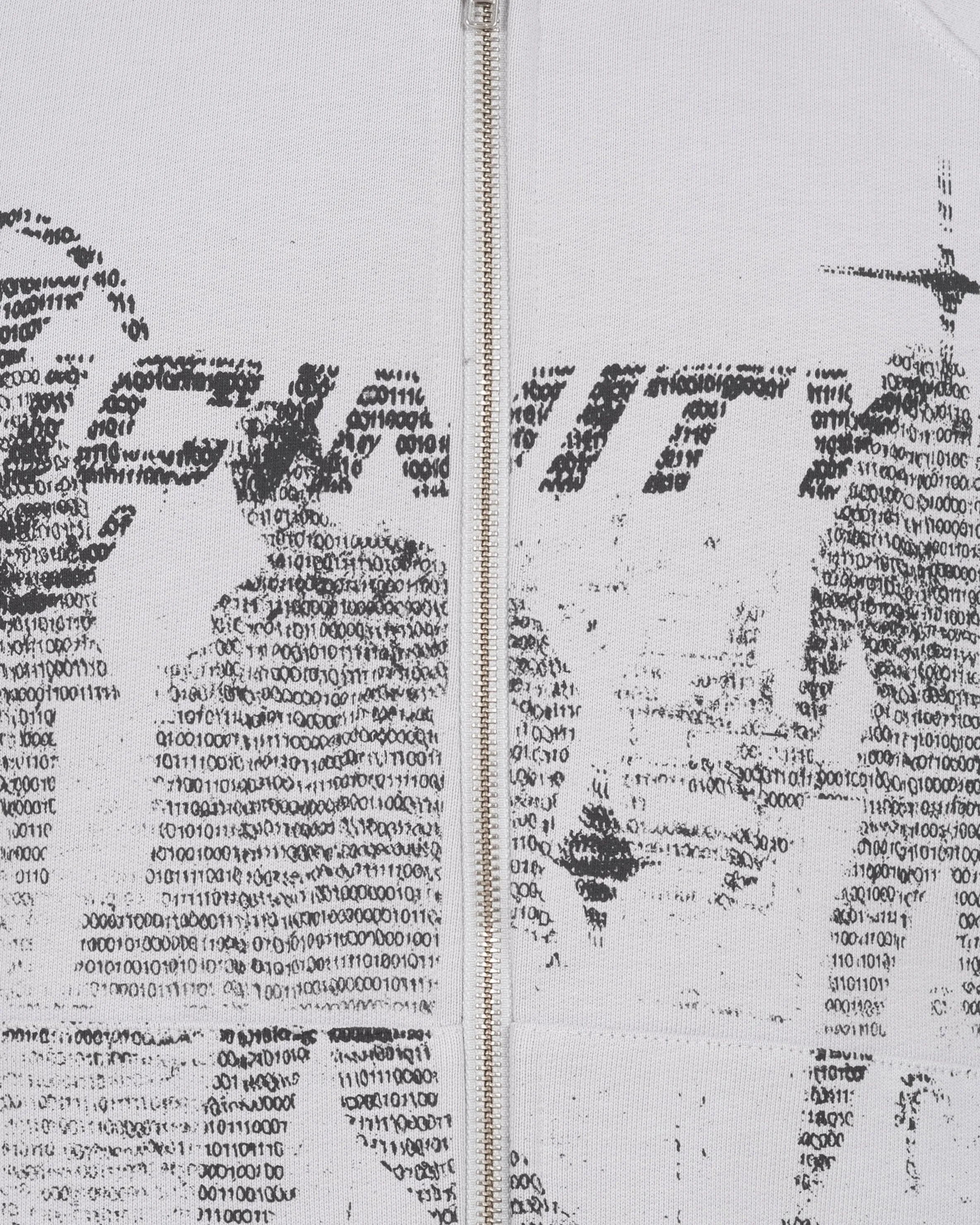 BINARY 2.0 ZIP HOODIE LIGHT GREY sold by vicinity product image thumbnail 3