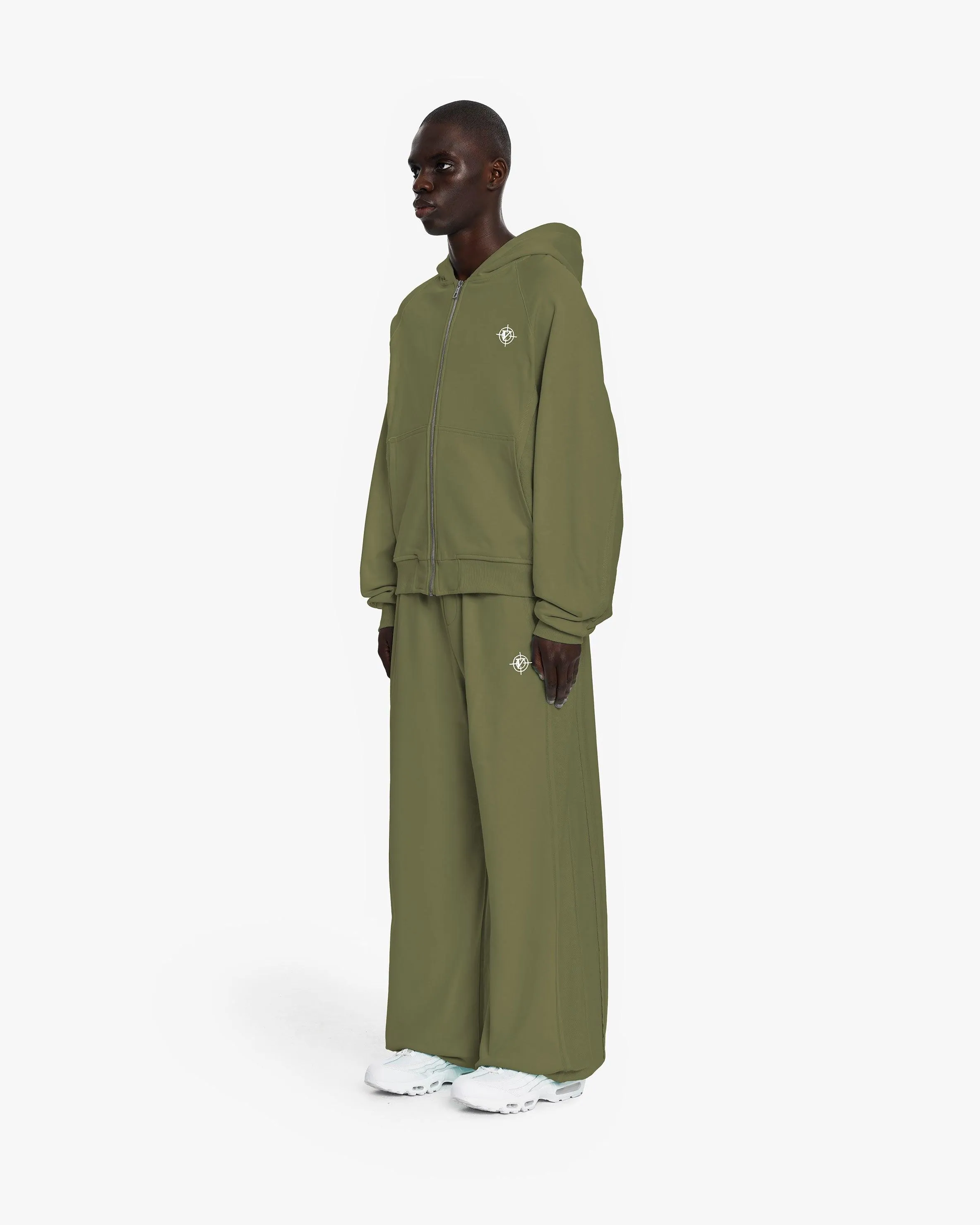 INSIDE OUT ZIP HOODIE KHAKI sold by vicinity product image thumbnail 4