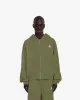 INSIDE OUT ZIP HOODIE KHAKI sold by vicinity