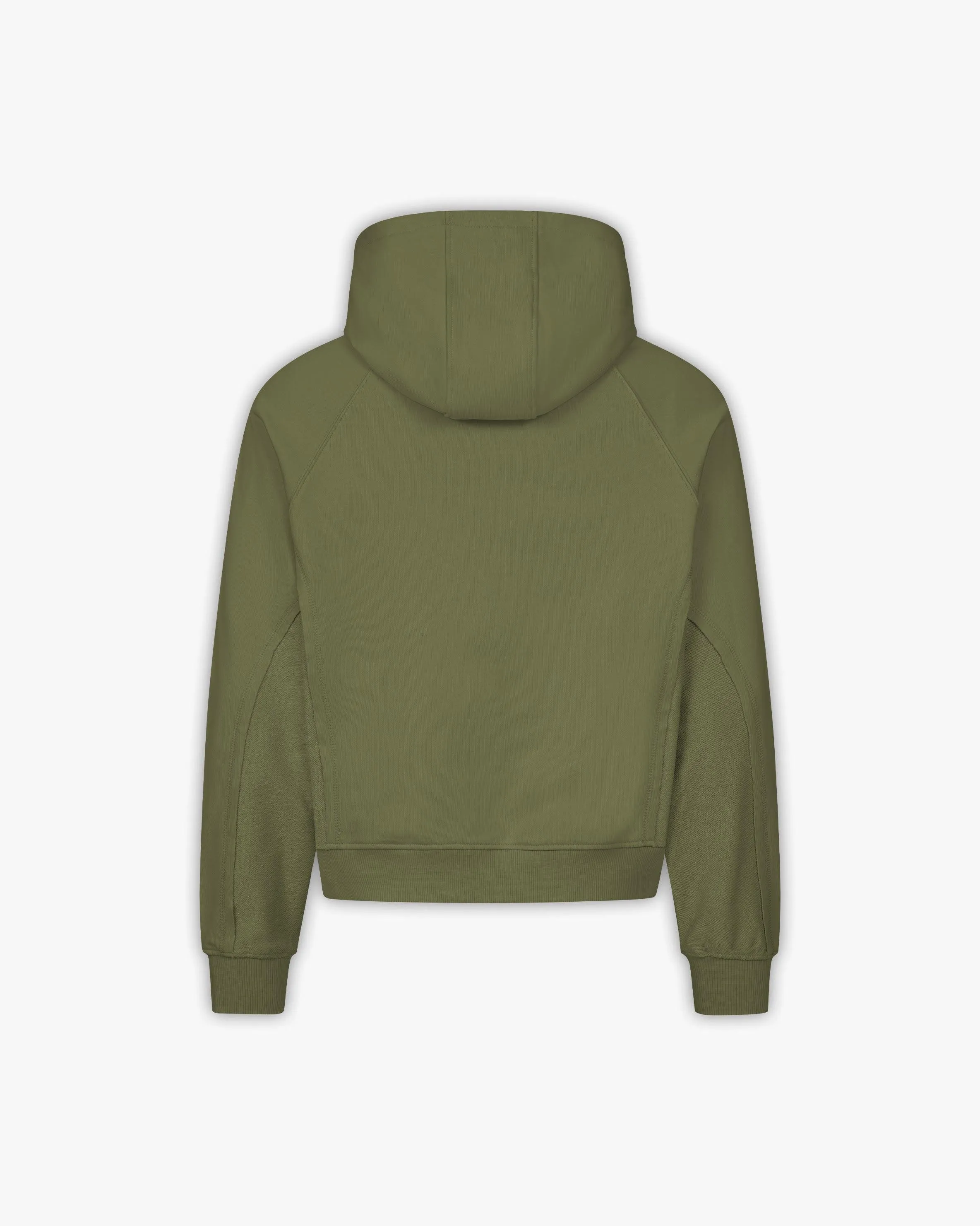 INSIDE OUT ZIP HOODIE KHAKI sold by vicinity product image thumbnail 3