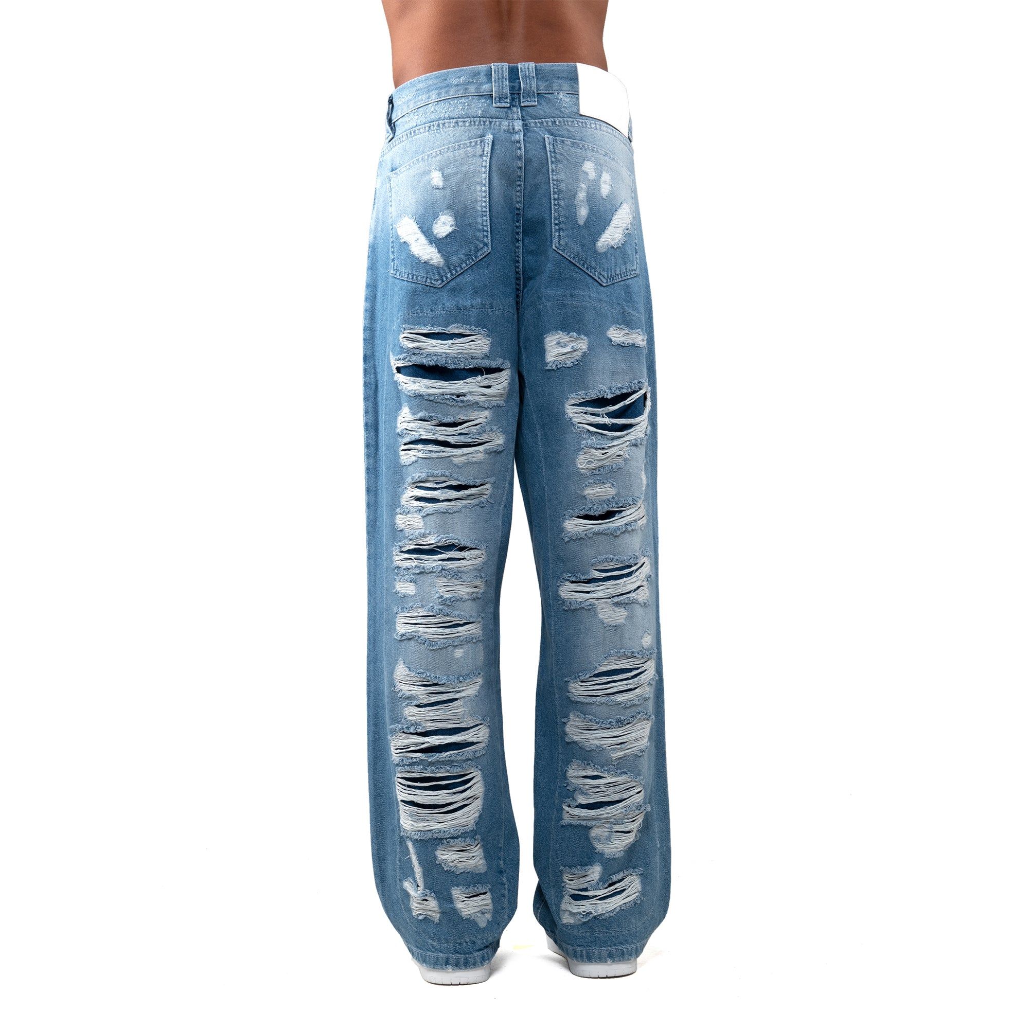 DISTRESSED DENIM LIGHT BLUE sold by vicinity product image thumbnail 5