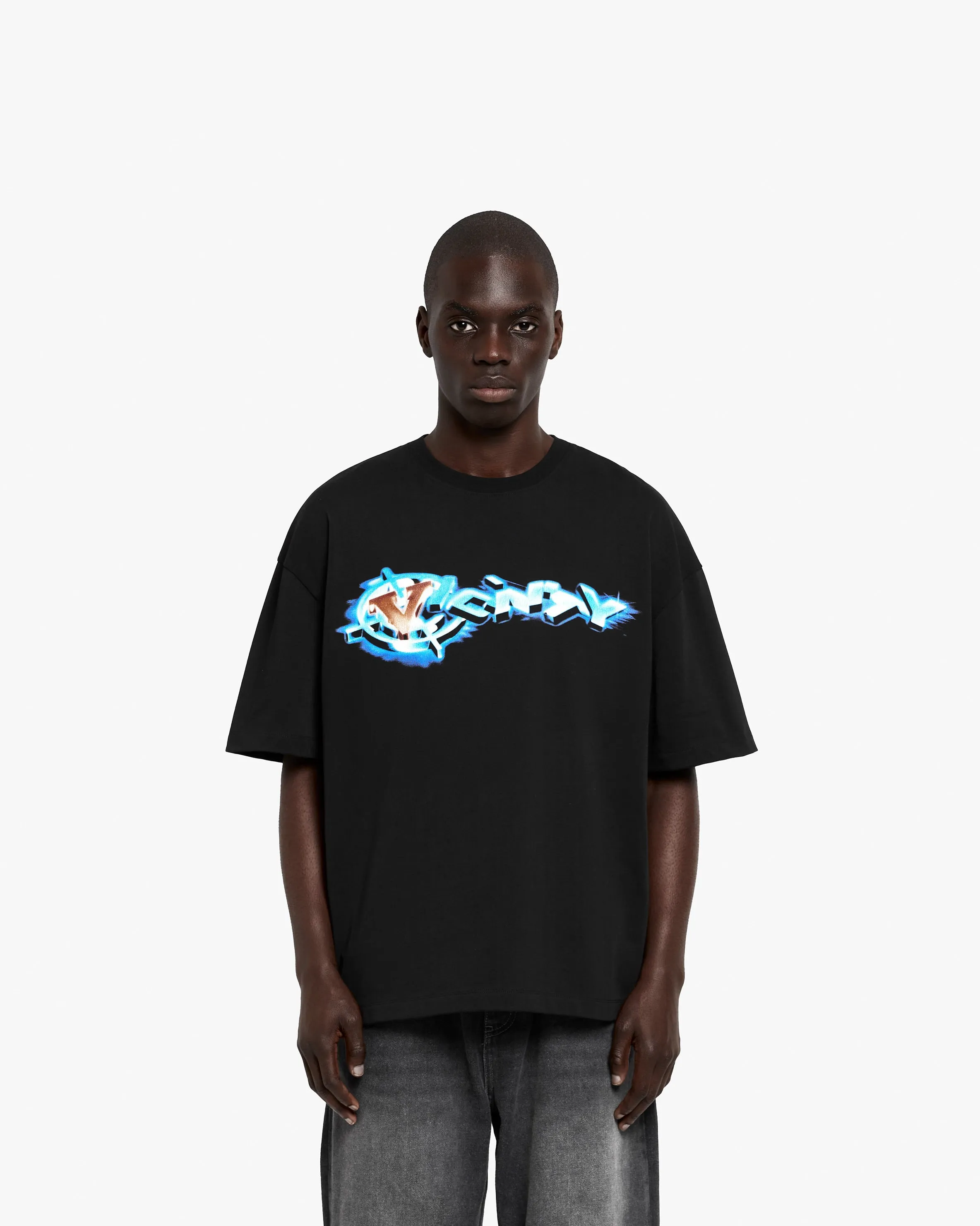 CHROME LOGO TEE BLACK sold by vicinity product image thumbnail 2
