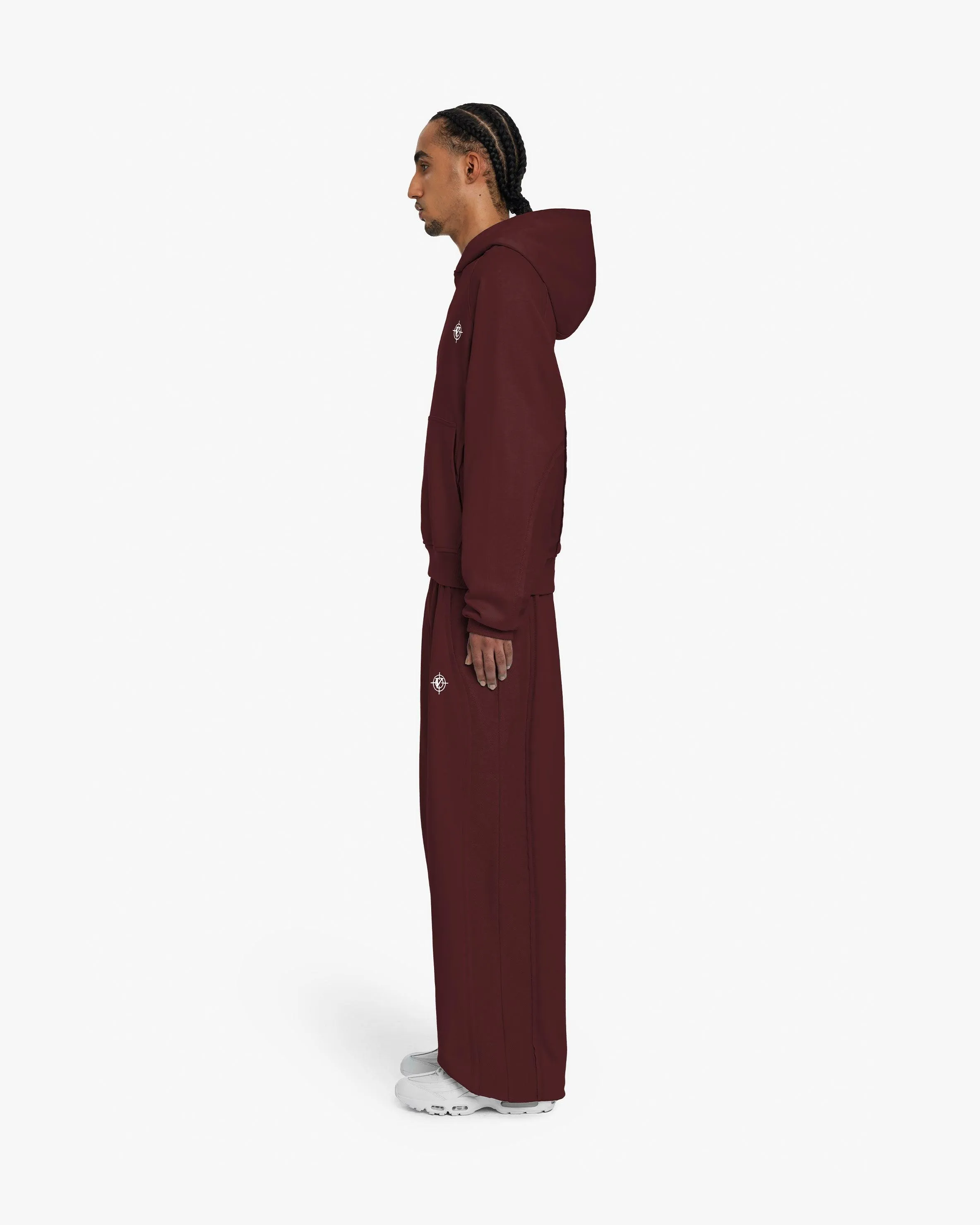 INSIDE OUT HOODIE WINE RED sold by vicinity product image thumbnail 5