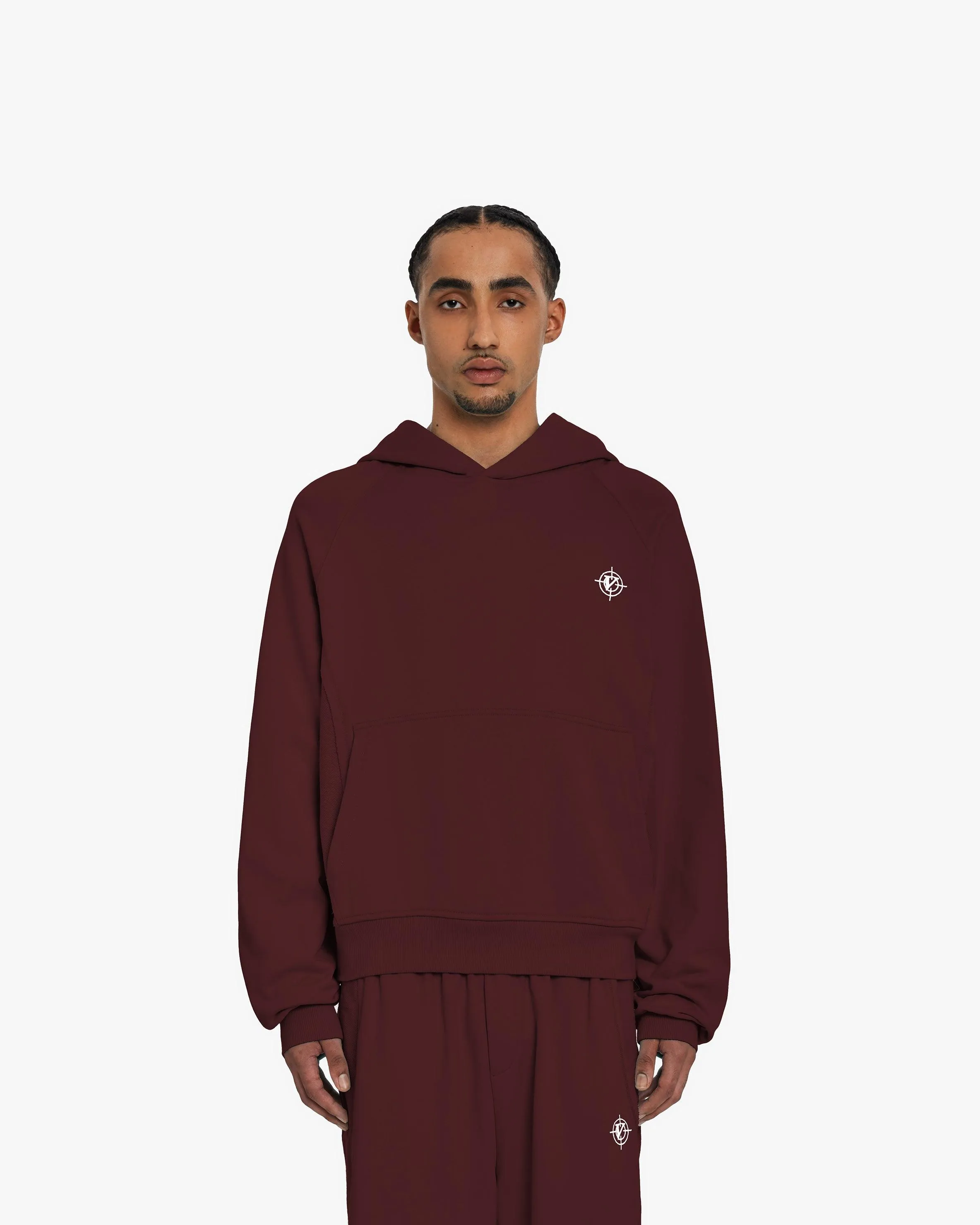 INSIDE OUT HOODIE WINE RED sold by vicinity product image thumbnail 2