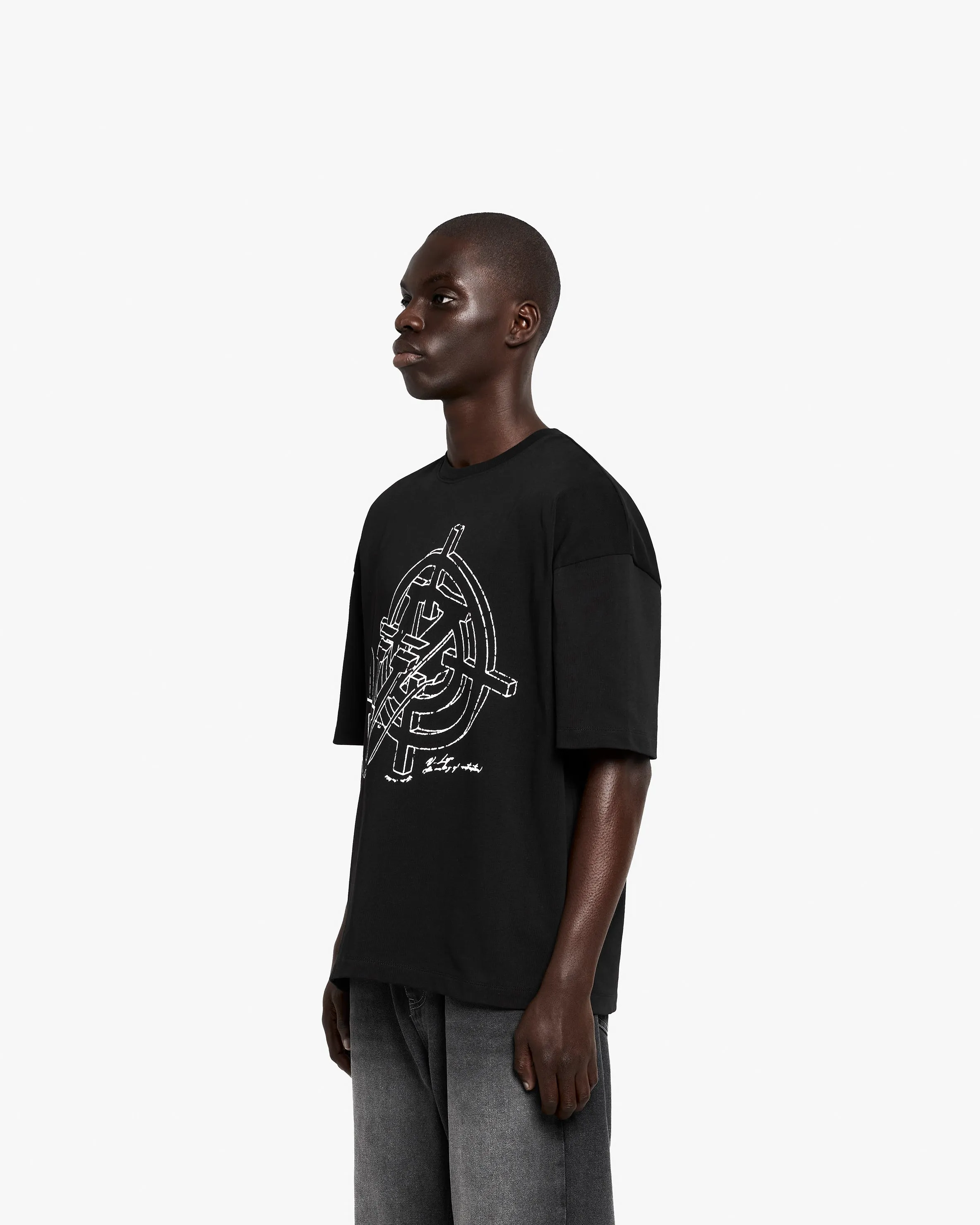 CONSTRUCTION LOGO TEE BLACK sold by vicinity product image thumbnail 3