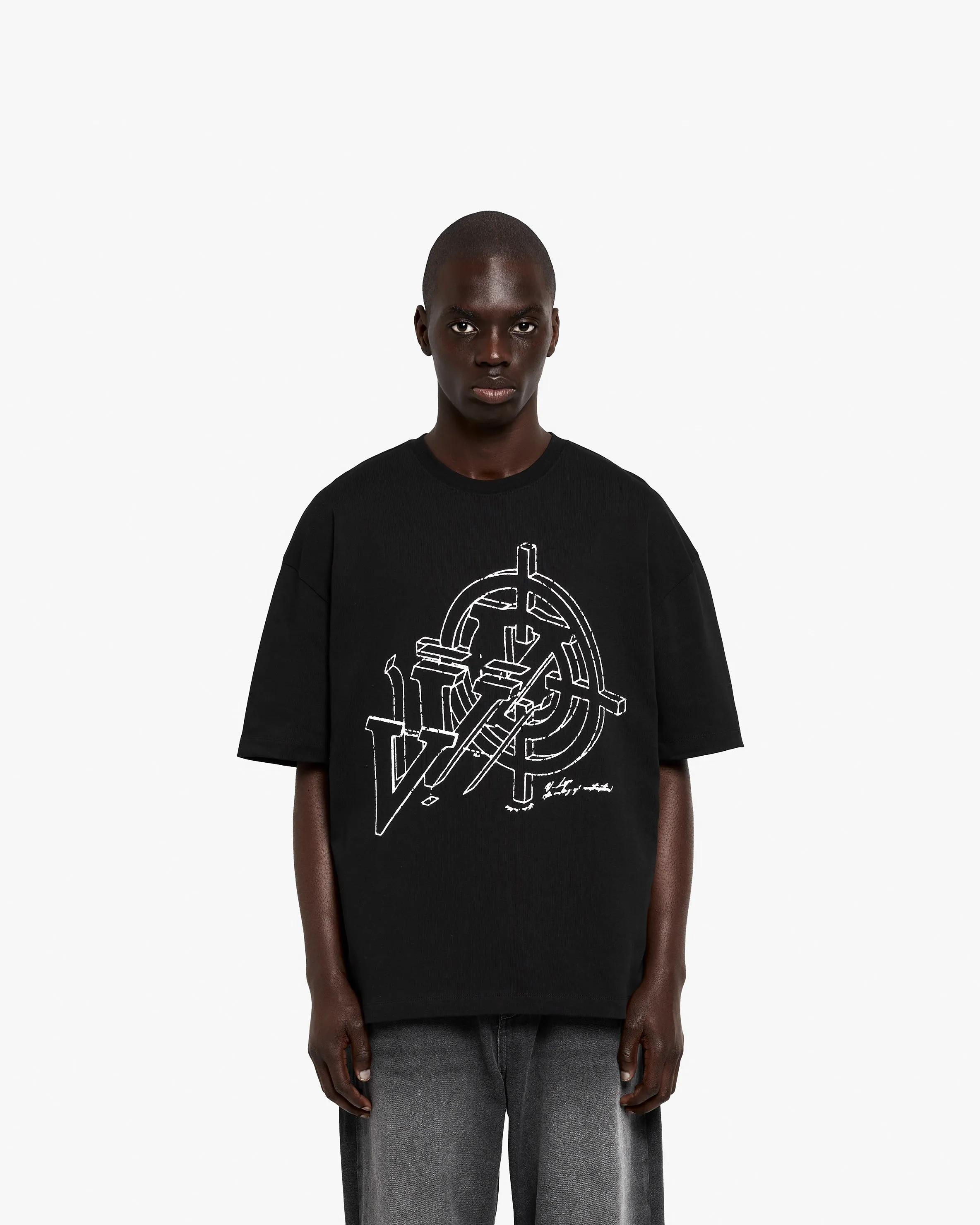CONSTRUCTION LOGO TEE BLACK sold by vicinity product image thumbnail 2