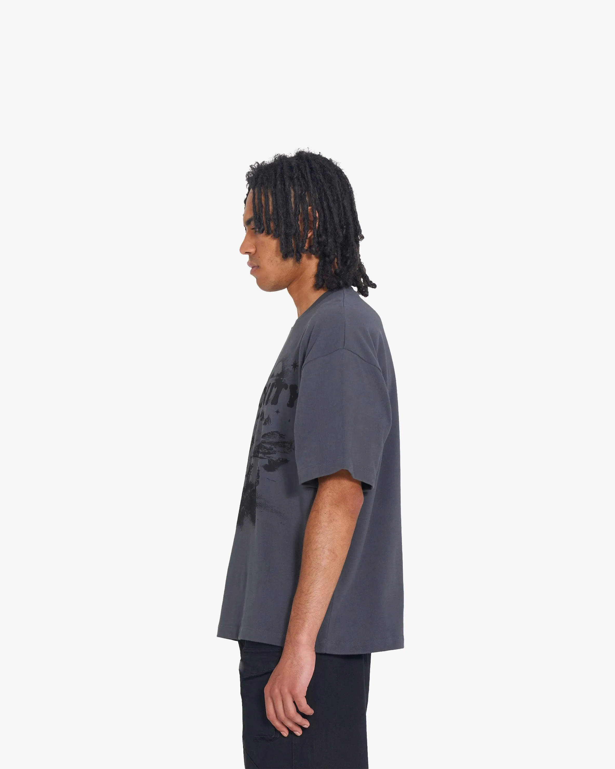 HIDDEN HILLS TEE DARK GREY sold by vicinity product image thumbnail 4