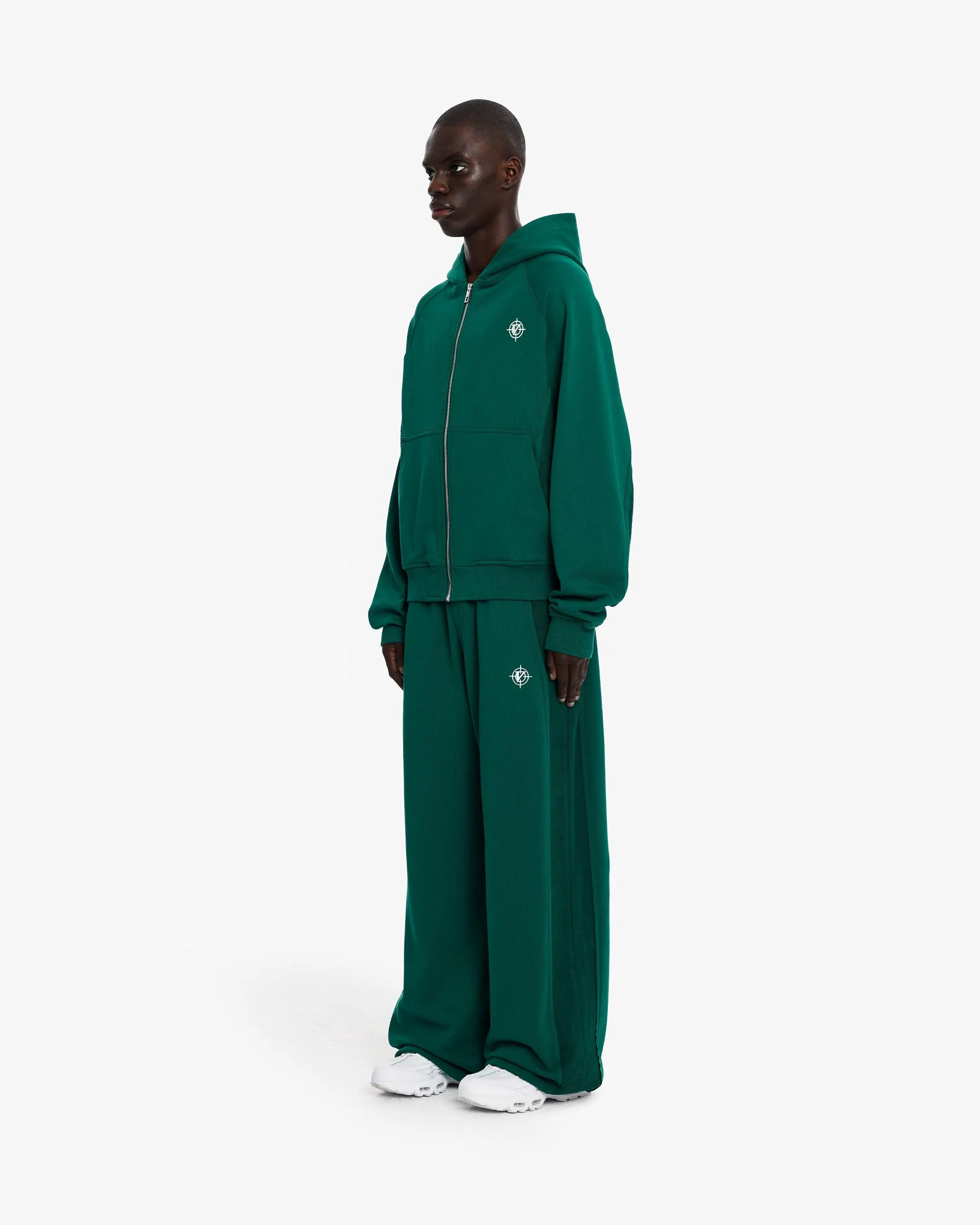 INSIDE OUT ZIP HOODIE FORREST GREEN sold by vicinity product image thumbnail 4