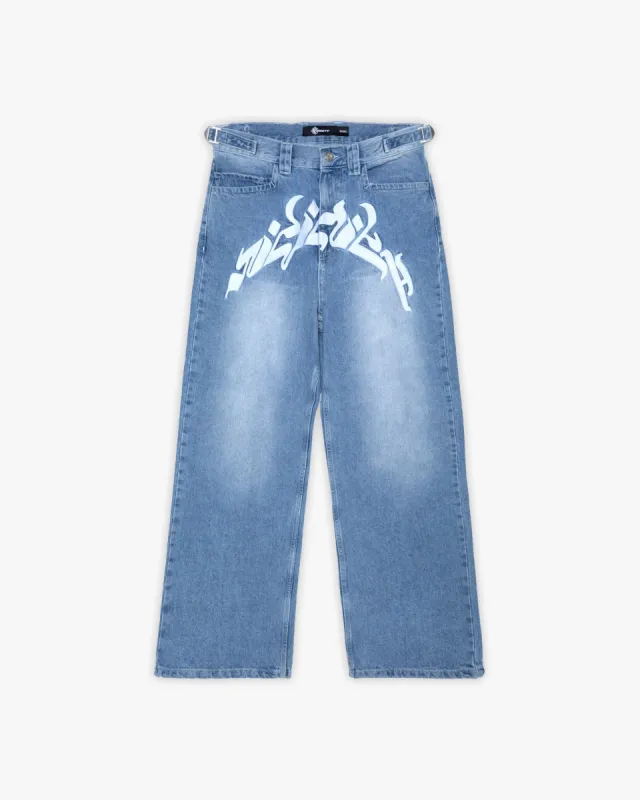 【Raucohouse】Mirage over wide denim pants Raucohouse】Mirage over wide denim pants (Raucohouse/デニム