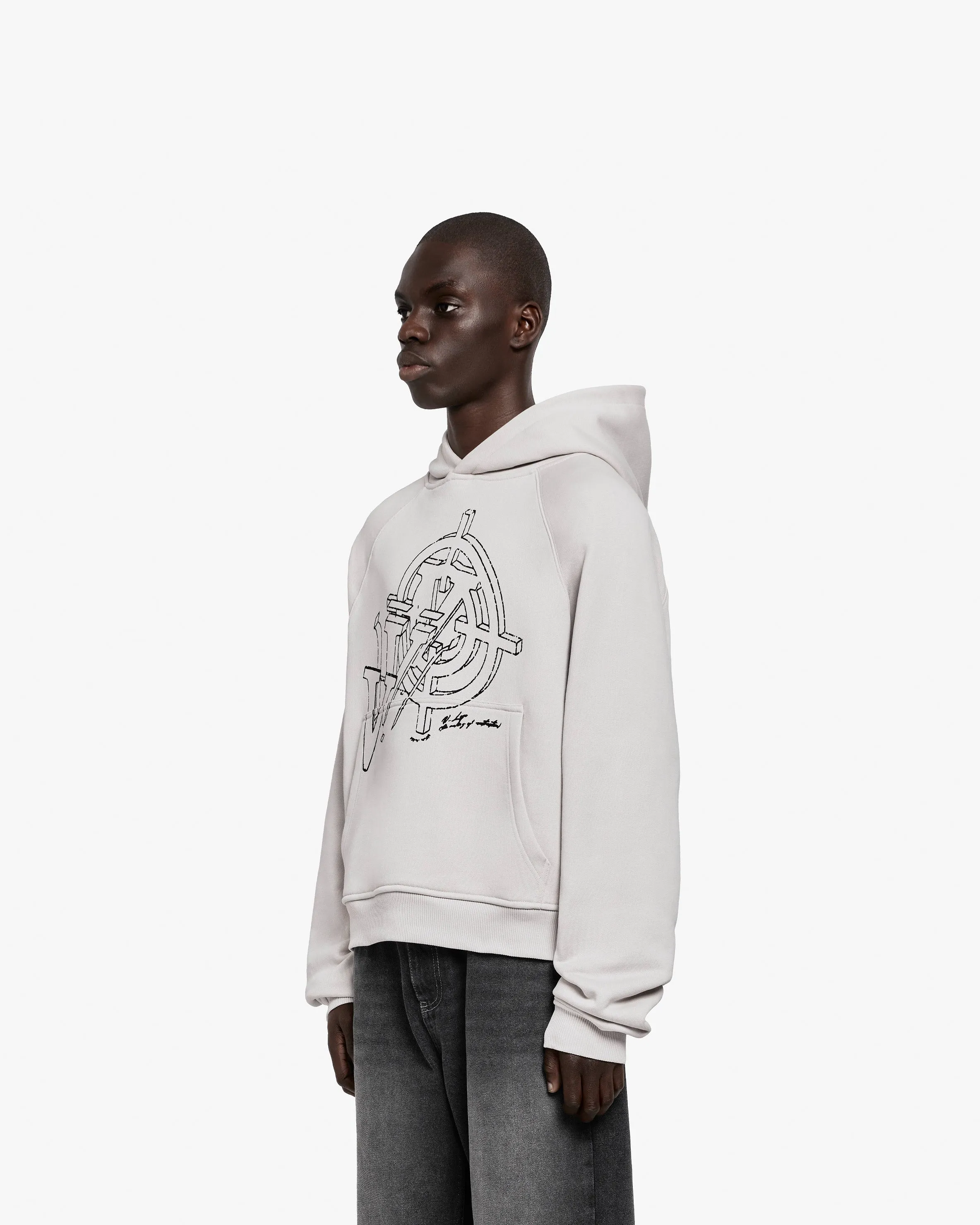CONSTRUCTION LOGO HOODIE GREY sold by vicinity product image thumbnail 4