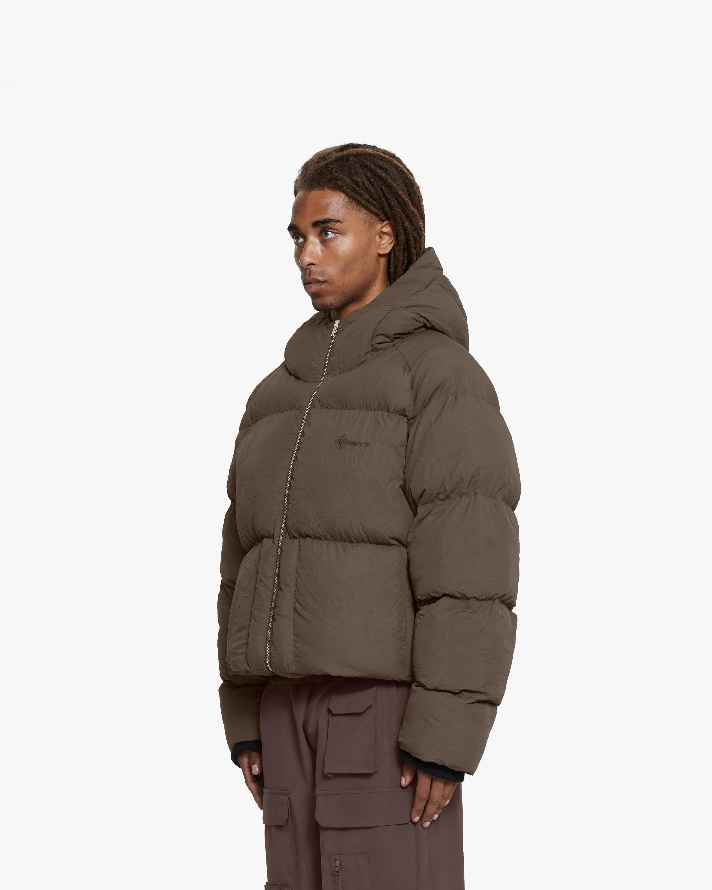 PUFFER JACKET BROWN sold by vicinity product image thumbnail 4