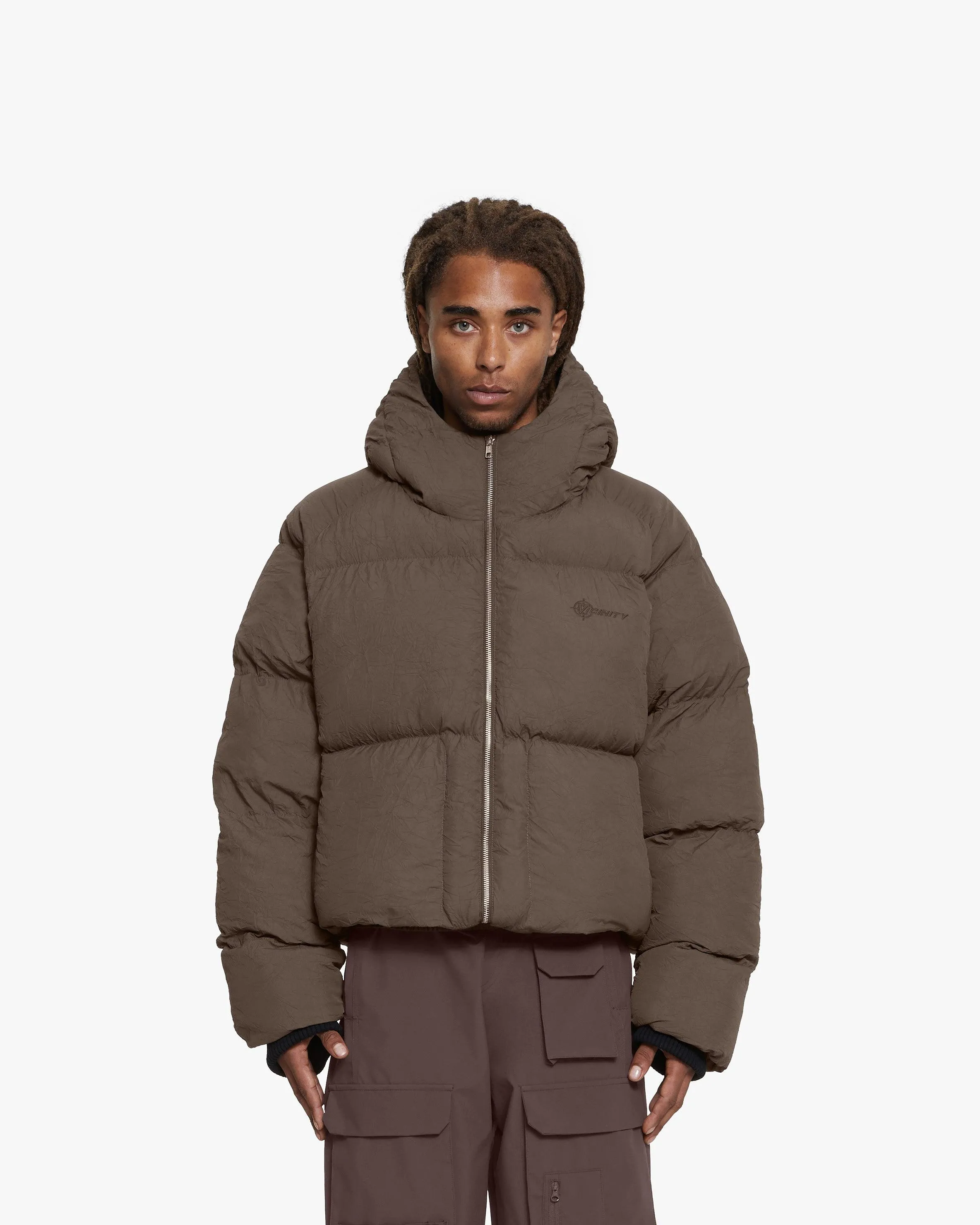 PUFFER JACKET BROWN sold by vicinity product image thumbnail 2