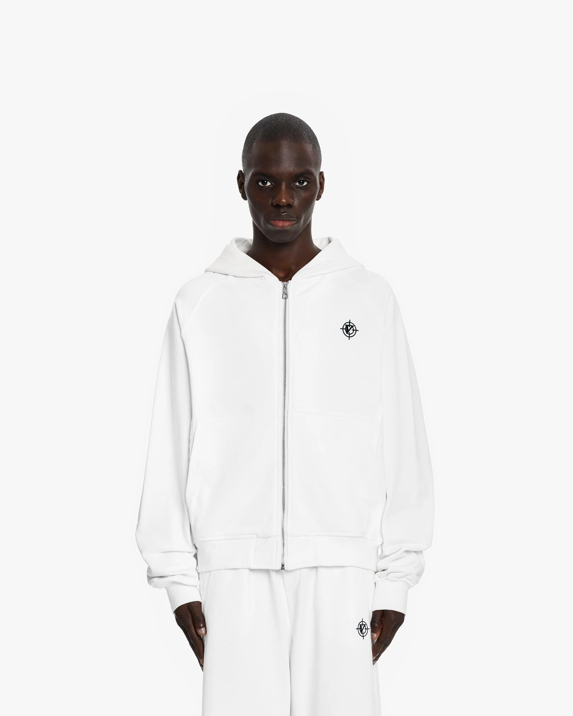 INSIDE OUT ZIP HOODIE WHITE sold by vicinity product image thumbnail 2