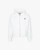 INSIDE OUT ZIP HOODIE WHITE sold by vicinity