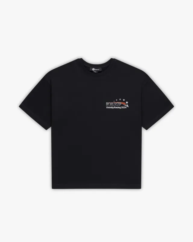RACING WORLDCUP TEE BLACK sold by vicinity