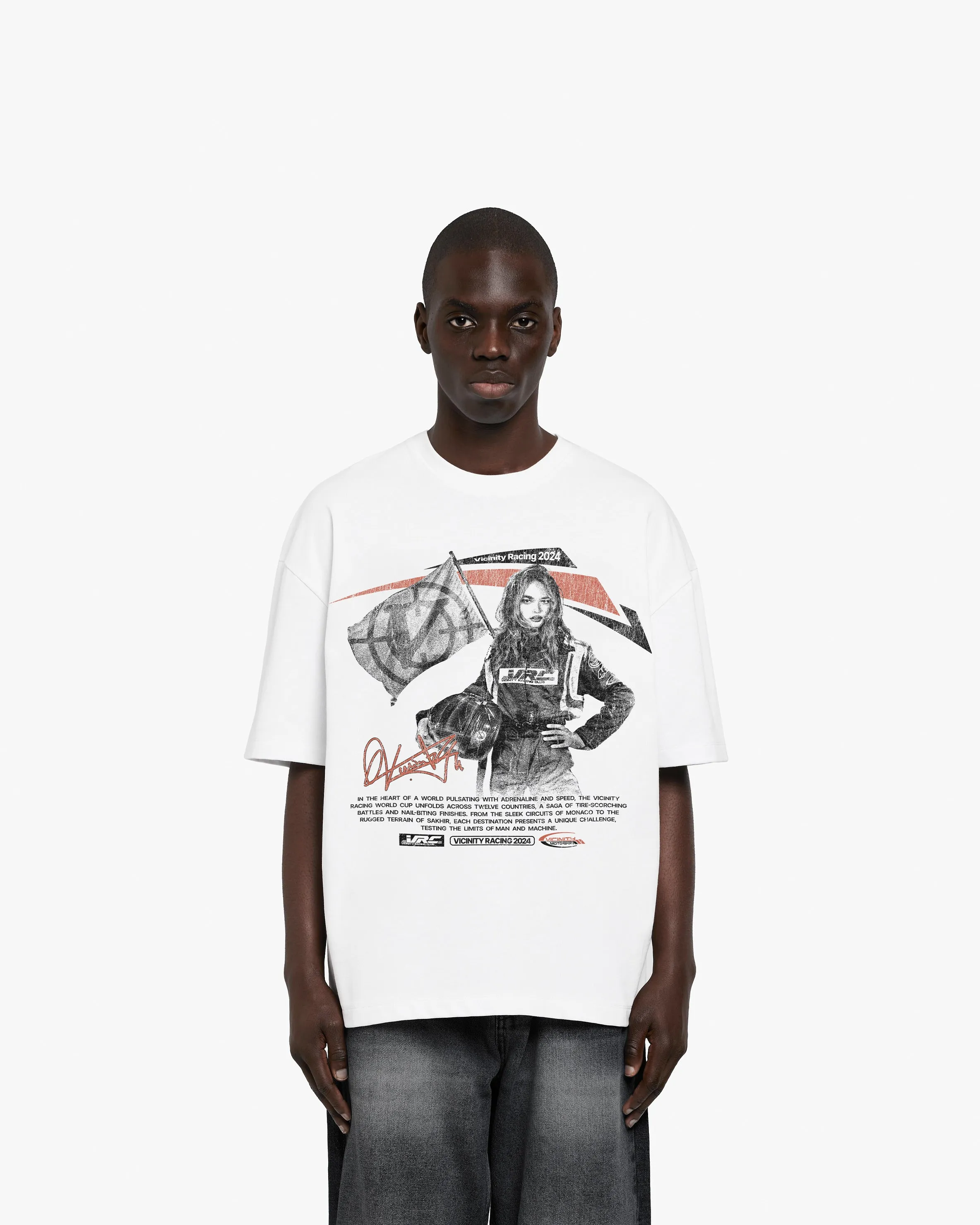 RACING GIRL TEE WHITE sold by vicinity product image thumbnail 2