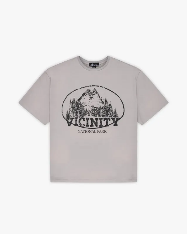 MOUNTAIN TEE GREY sold by vicinity