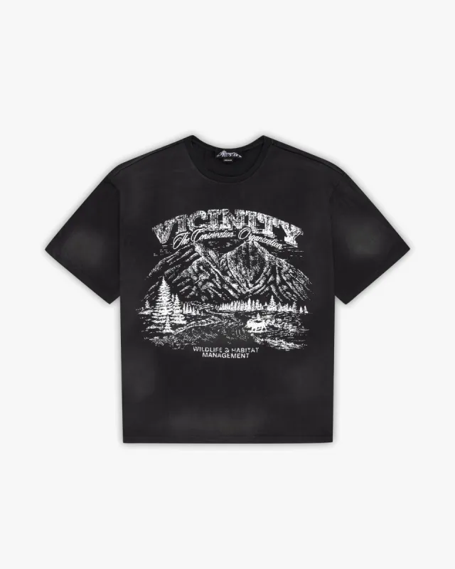 LANDSCAPE TEE BLACK sold by vicinity