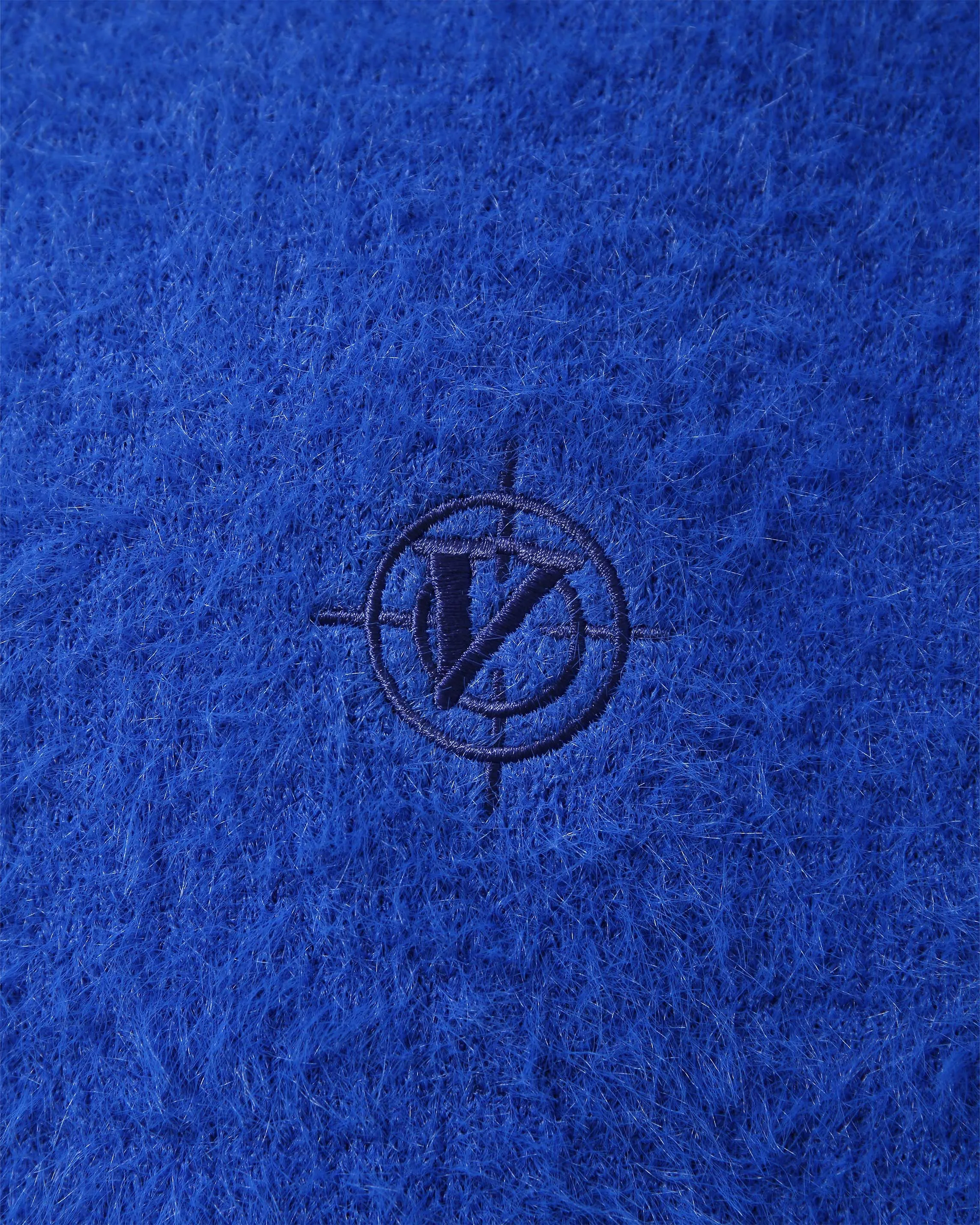 FAUX MINK POLO SWEATER ROYAL BLUE sold by vicinity product image thumbnail 4