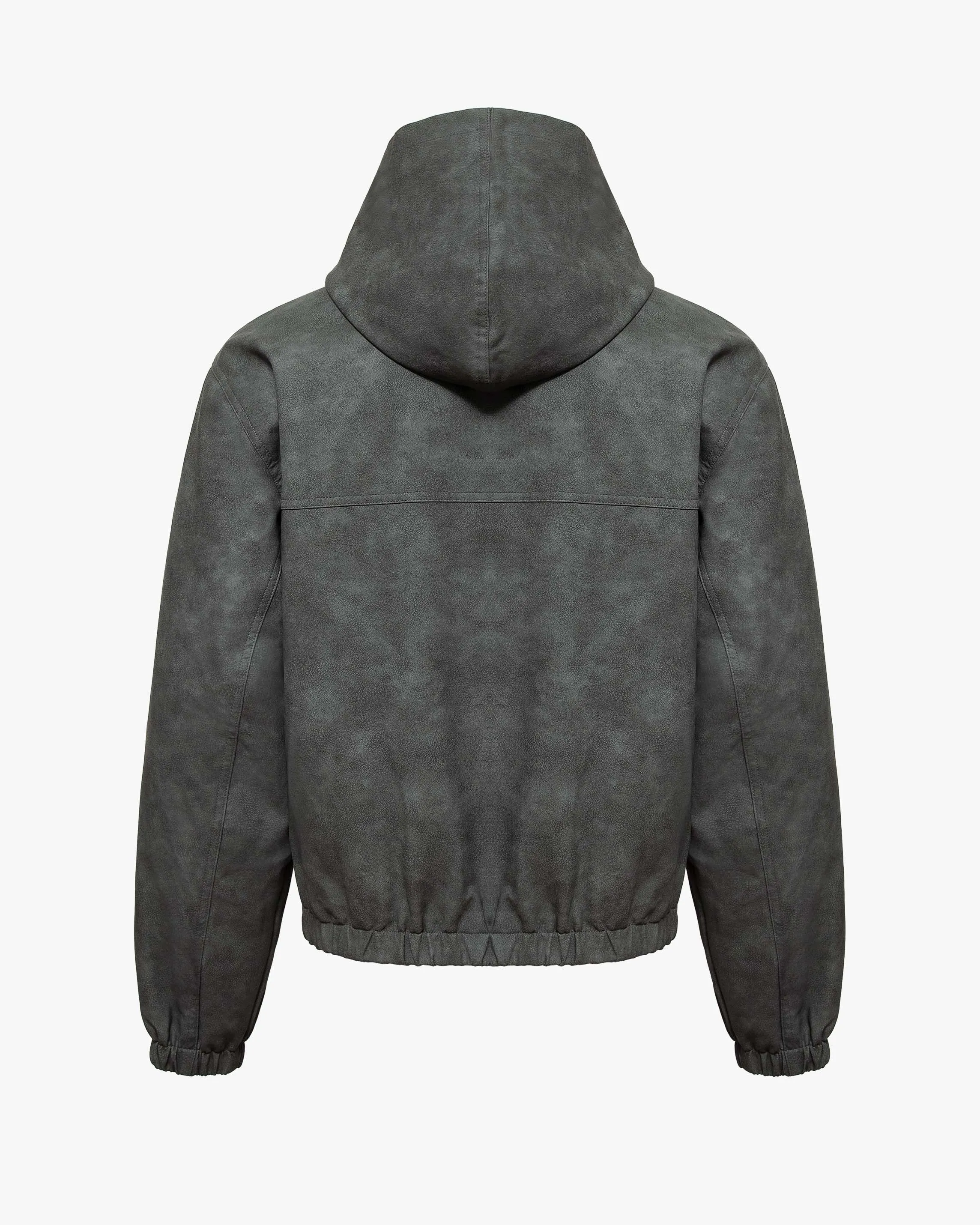 SCRIPT LOGO LEATHER JACKET GREY sold by vicinity product image thumbnail 2