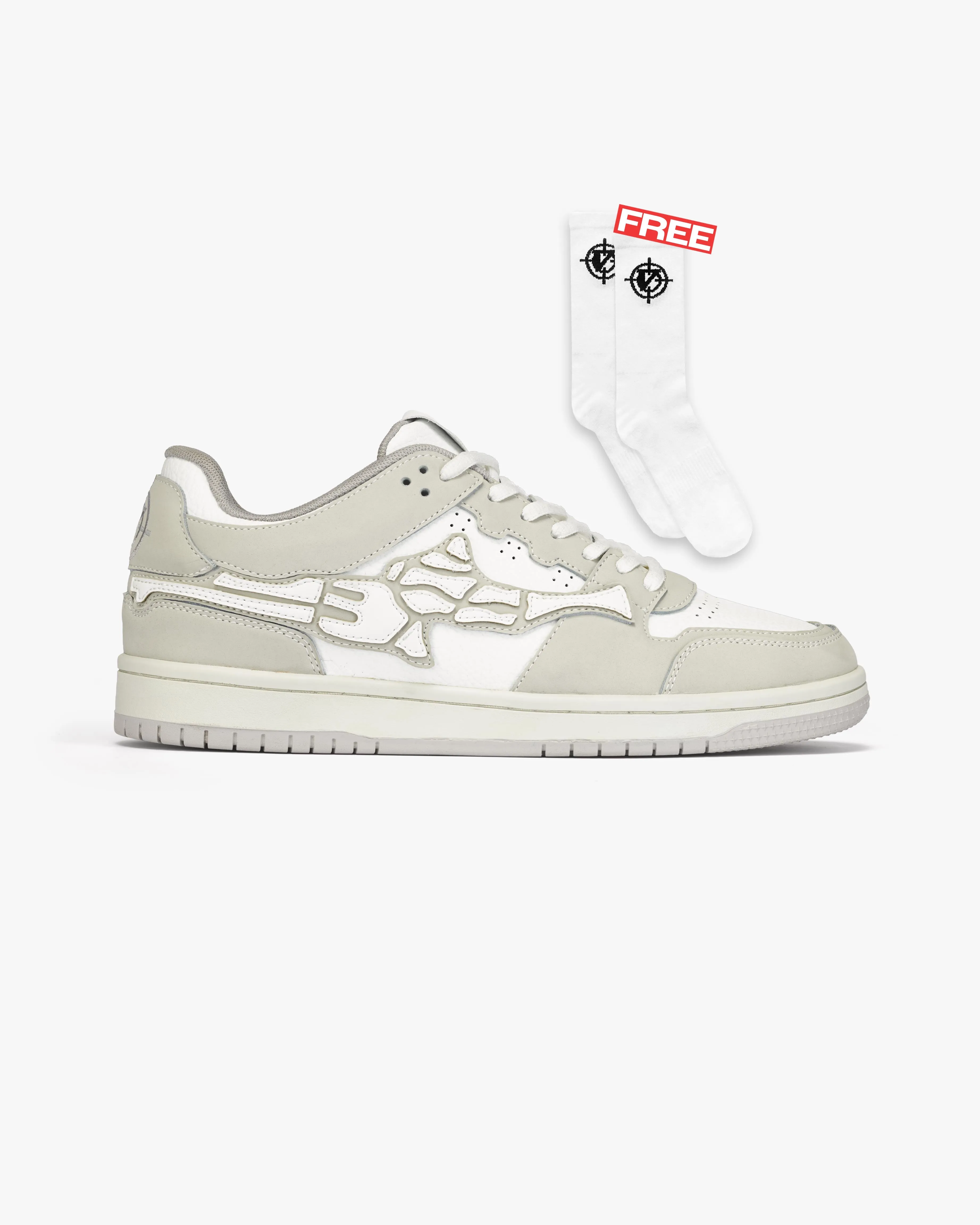 AKIMBO LOWS "STONE GREY" + FREE SOCKS sold by vicinity