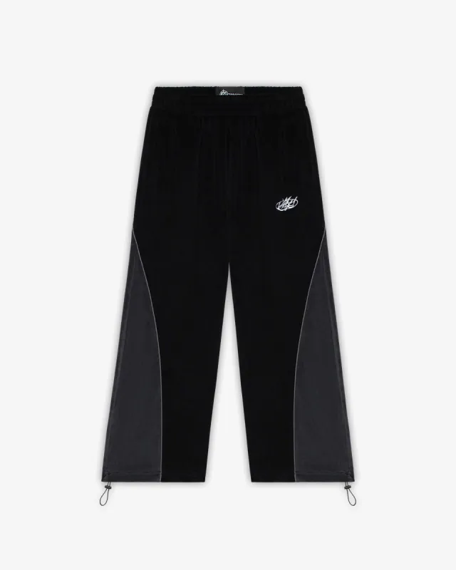 VELOURS TRACK PANTS BLACK sold by vicinity