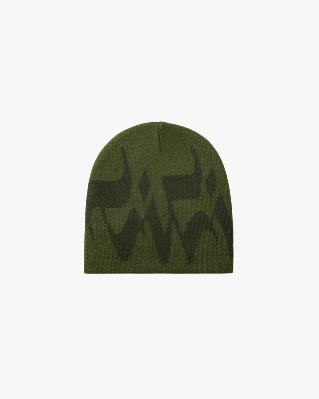 MIRAGE BEANIE - GREEN sold by vicinity