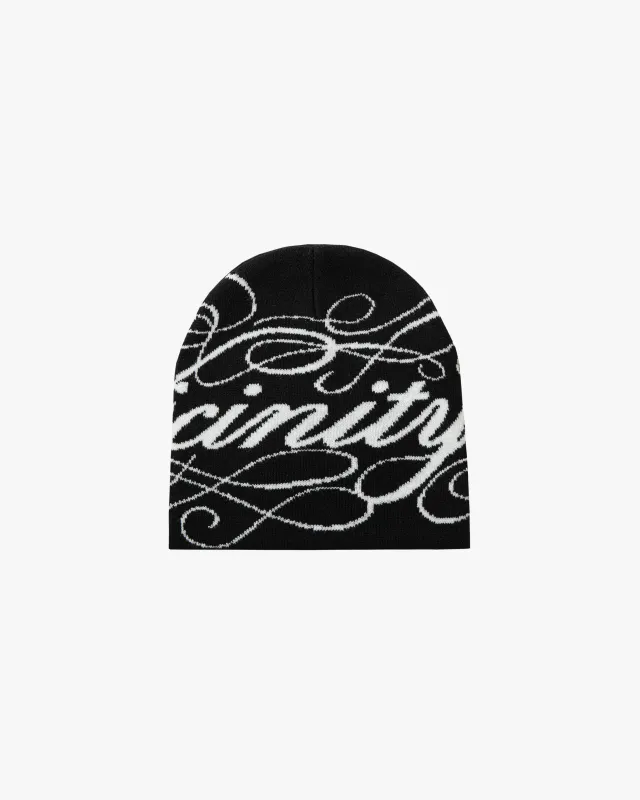 ORNAMENT BEANIE - BLACK sold by vicinity