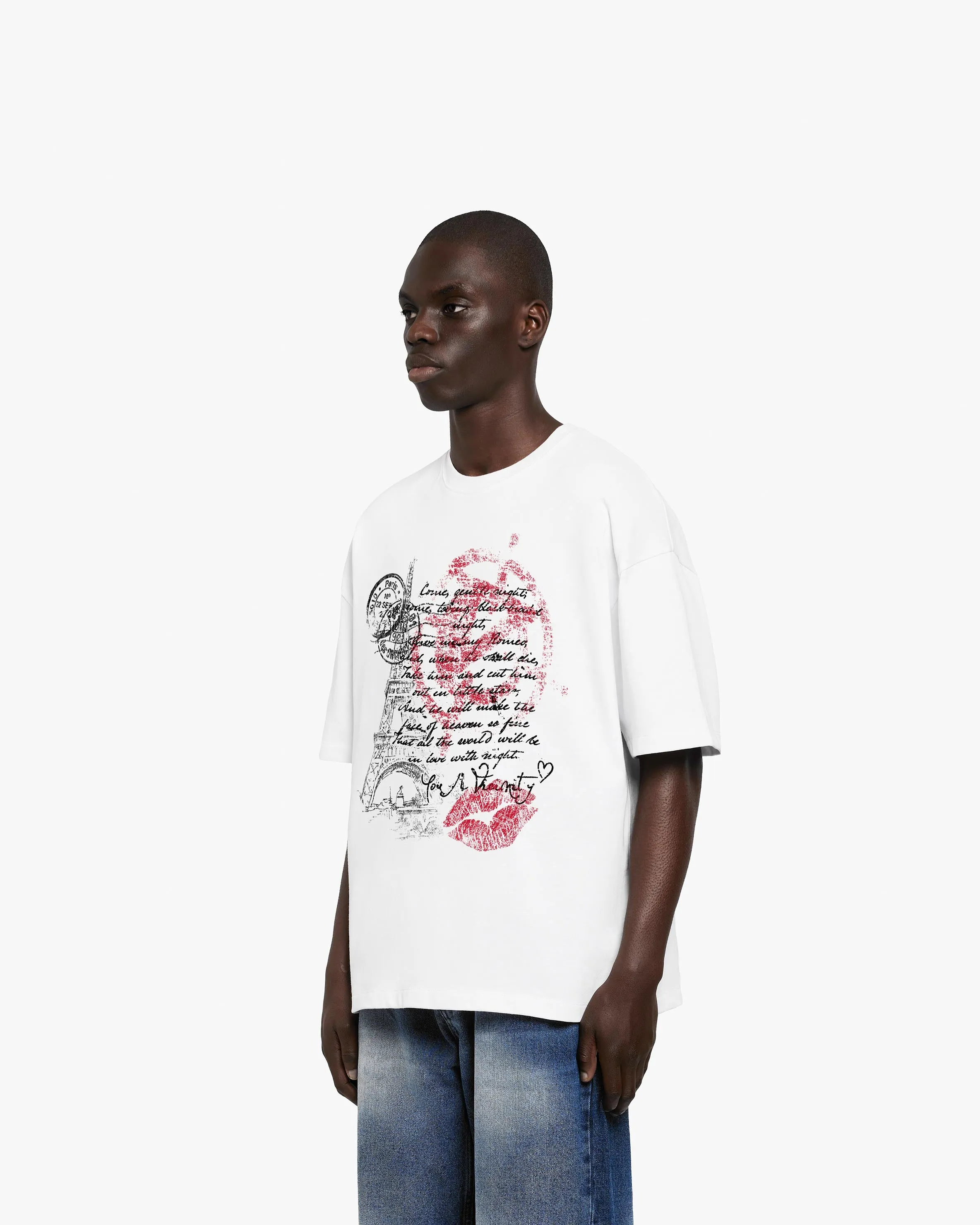 LOVE LETTER TEE WHITE sold by vicinity product image thumbnail 3