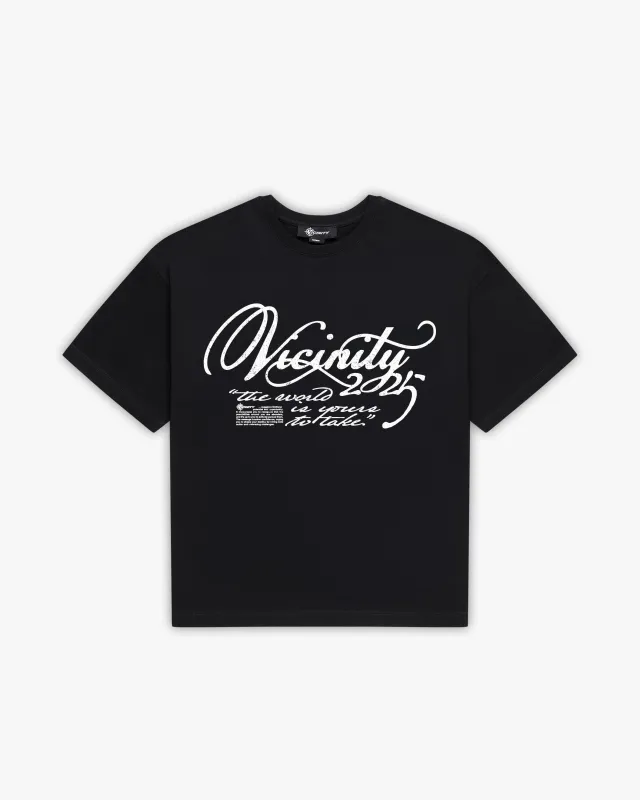 SINUOUS TEE BLACK sold by vicinity
