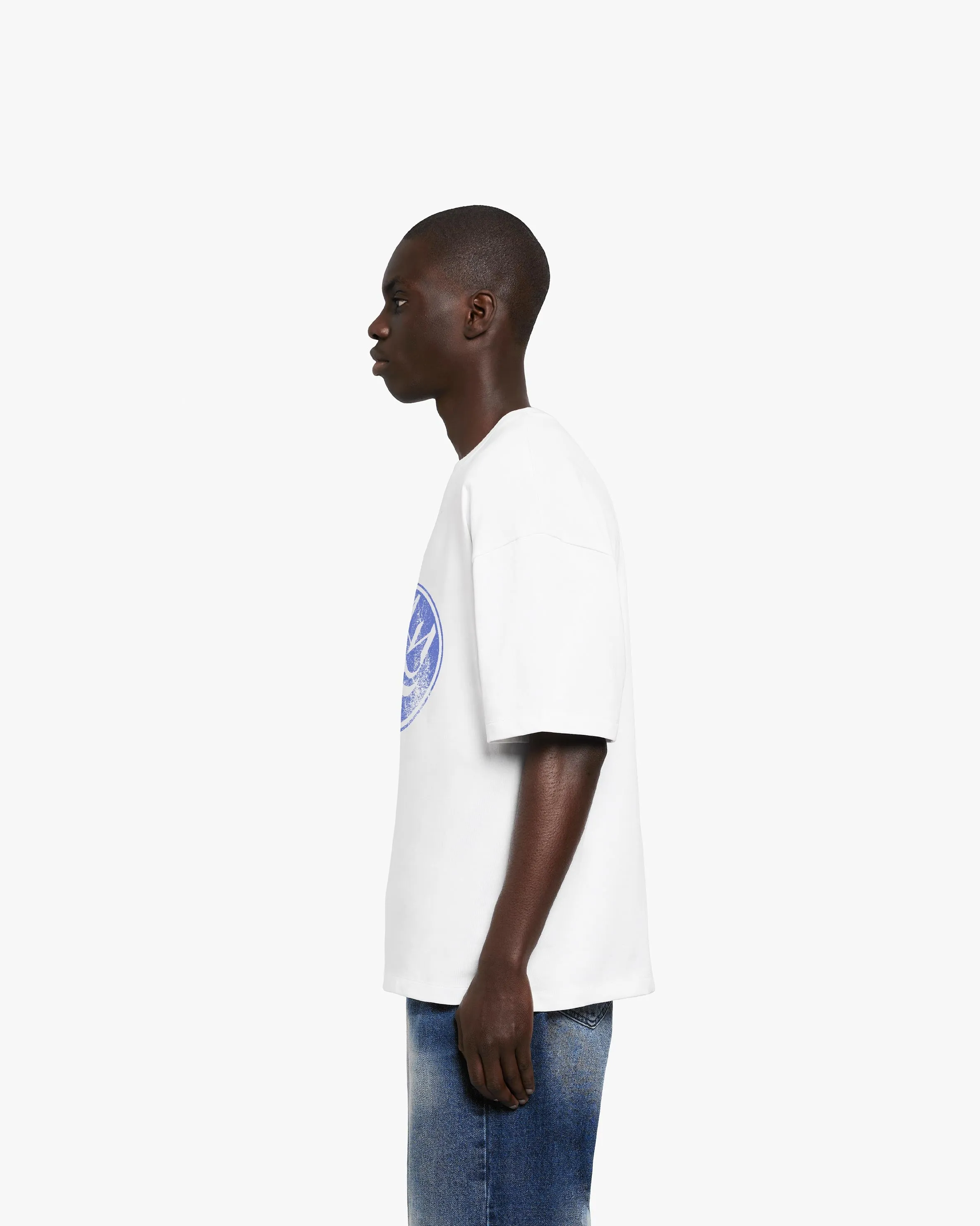 BROKEN SCRIPT TEE WHITE sold by vicinity product image thumbnail 3