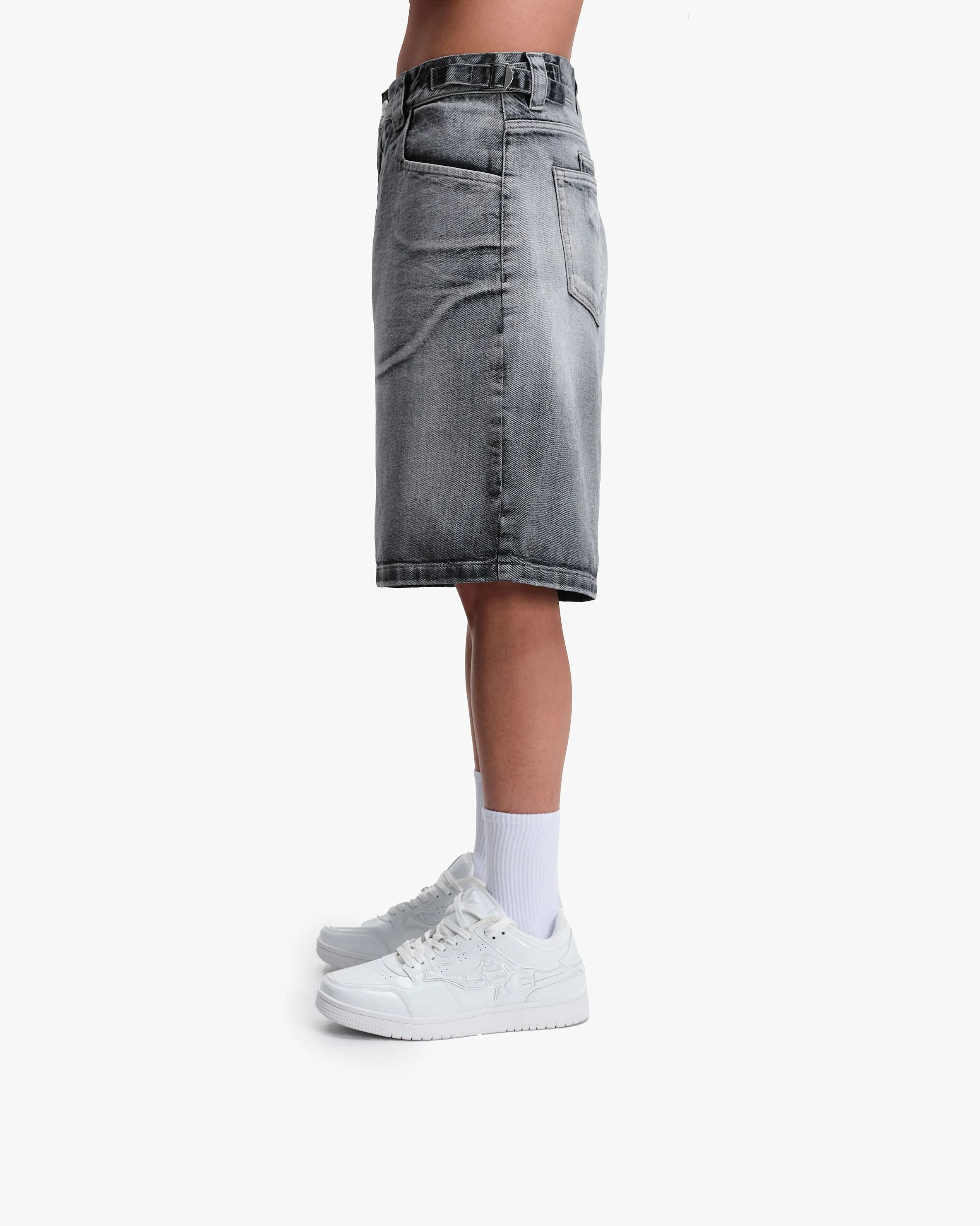 IVORY DENIM JORTS sold by vicinity product image thumbnail 5