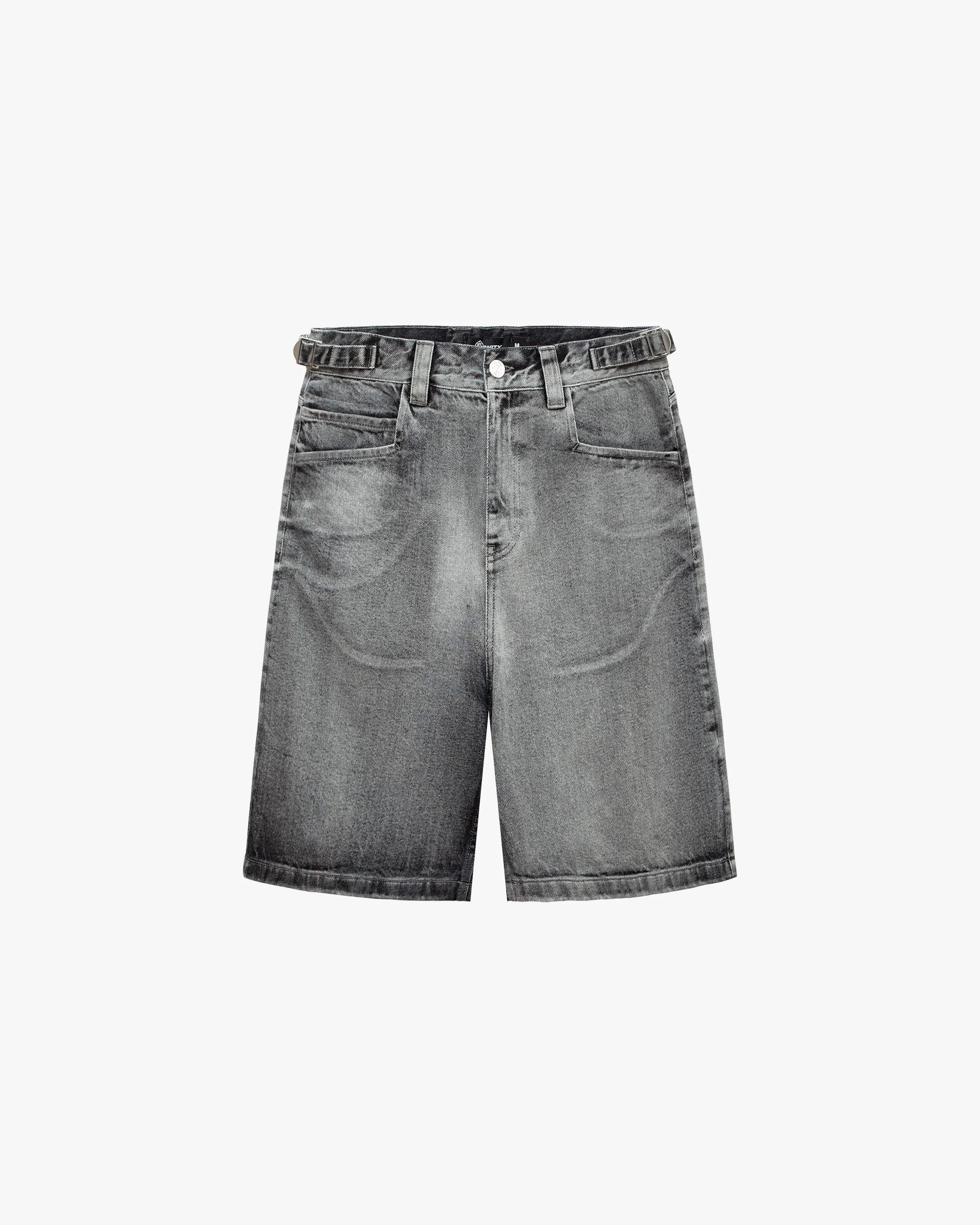 IVORY DENIM JORTS sold by vicinity