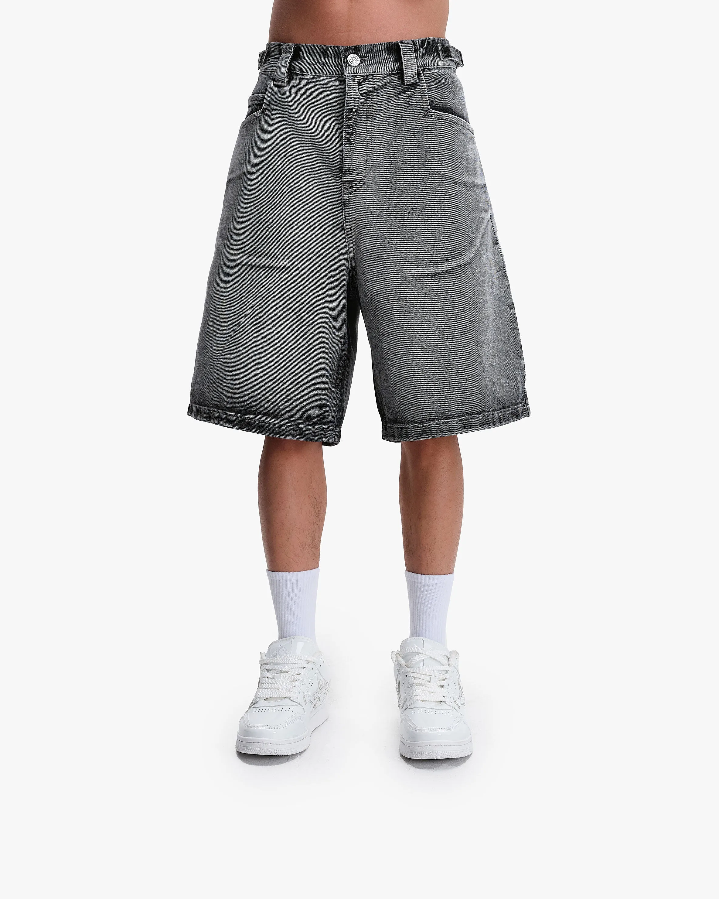 IVORY DENIM JORTS sold by vicinity product image thumbnail 2