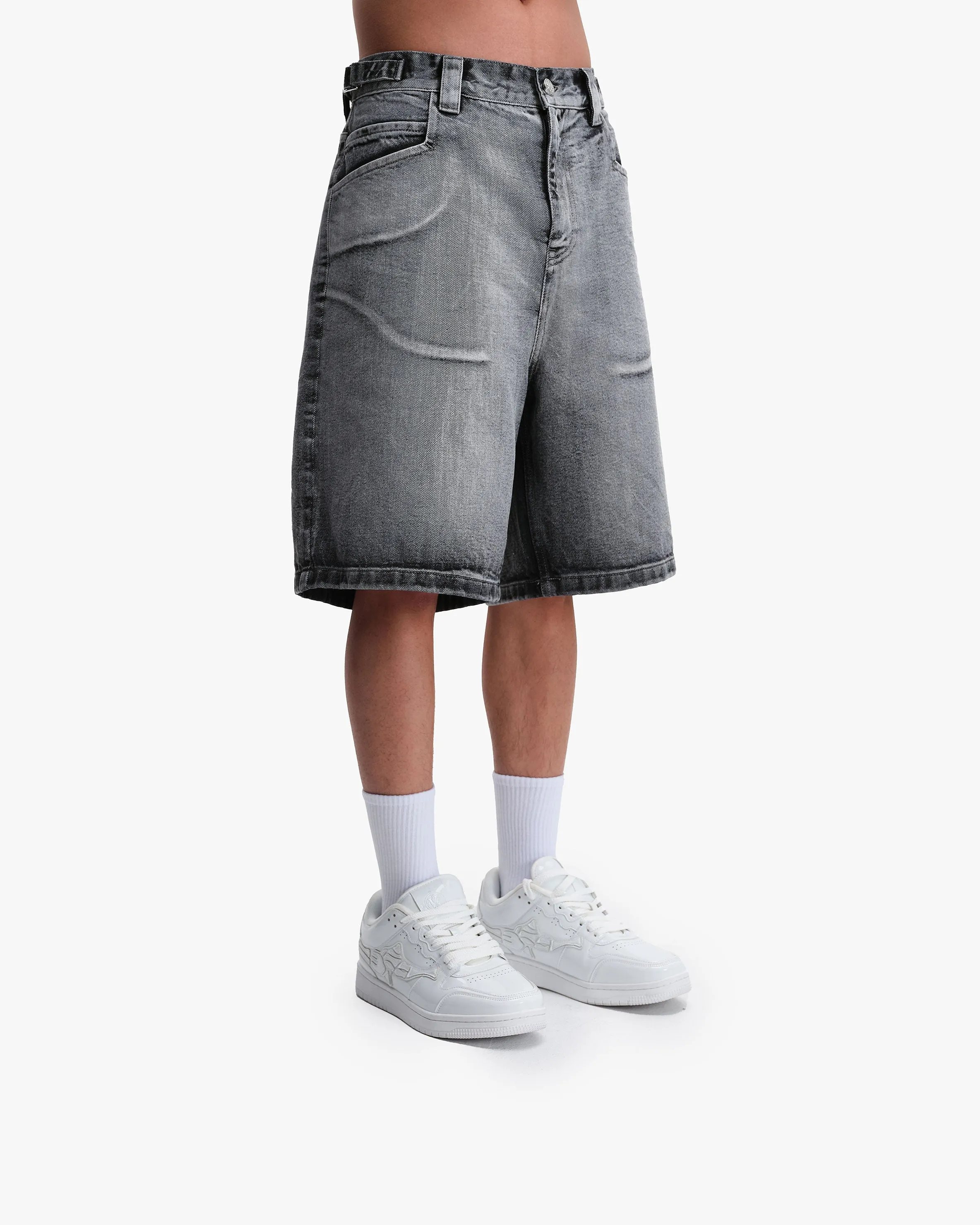 IVORY DENIM JORTS sold by vicinity product image thumbnail 4