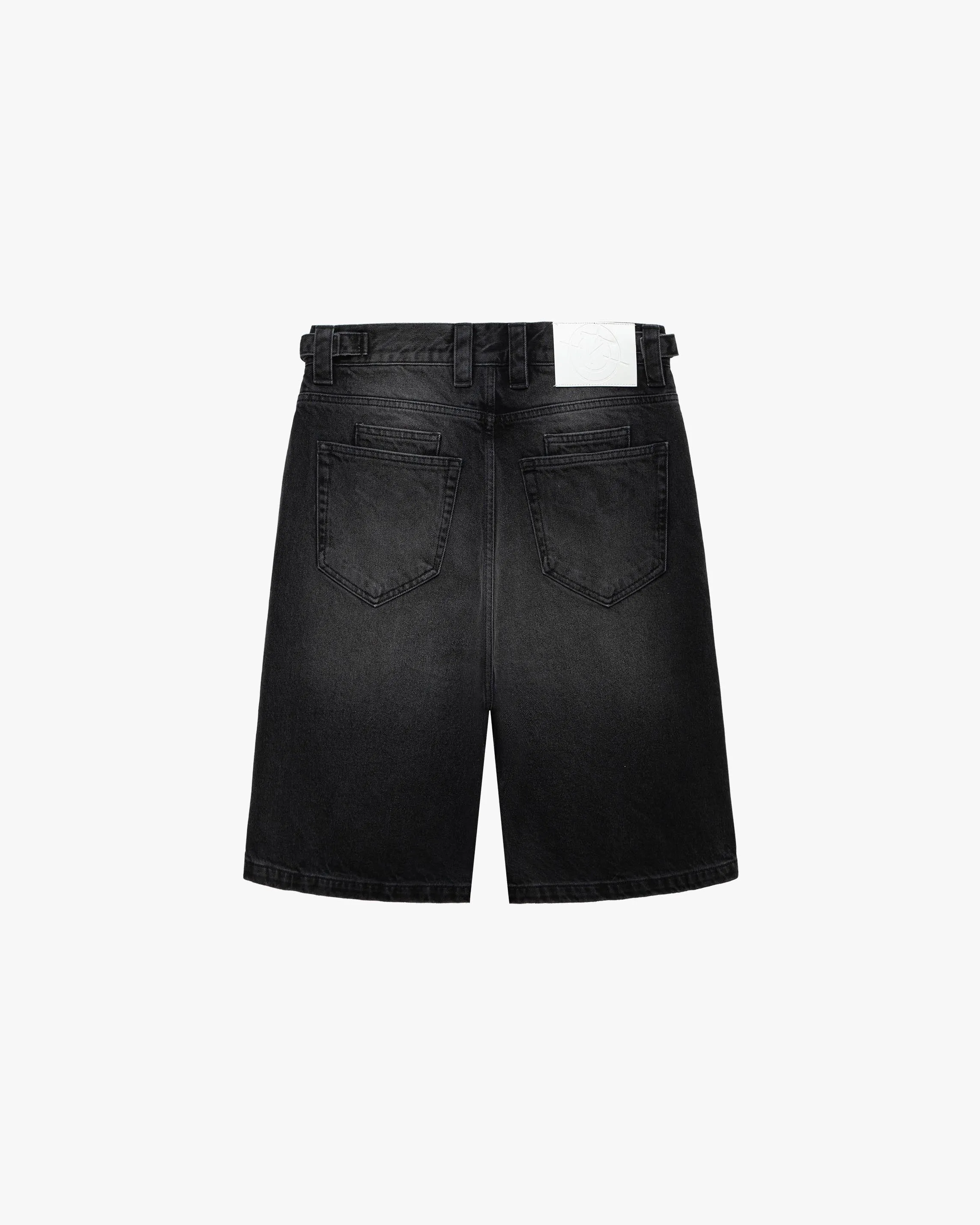 FADED BLACK DENIM JORTS sold by vicinity product image thumbnail 3