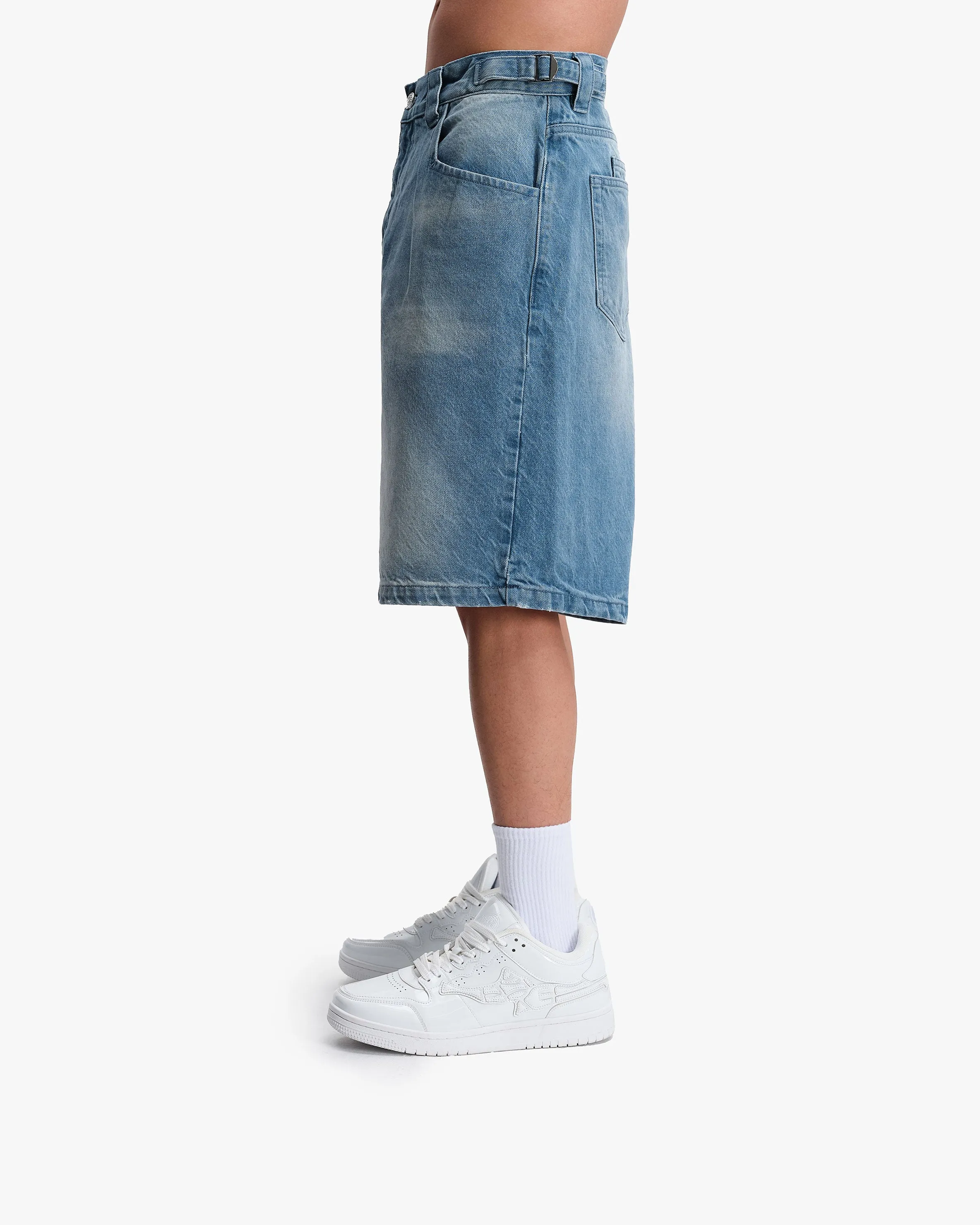VINTAGE BLUE DENIM JORTS sold by vicinity product image thumbnail 5