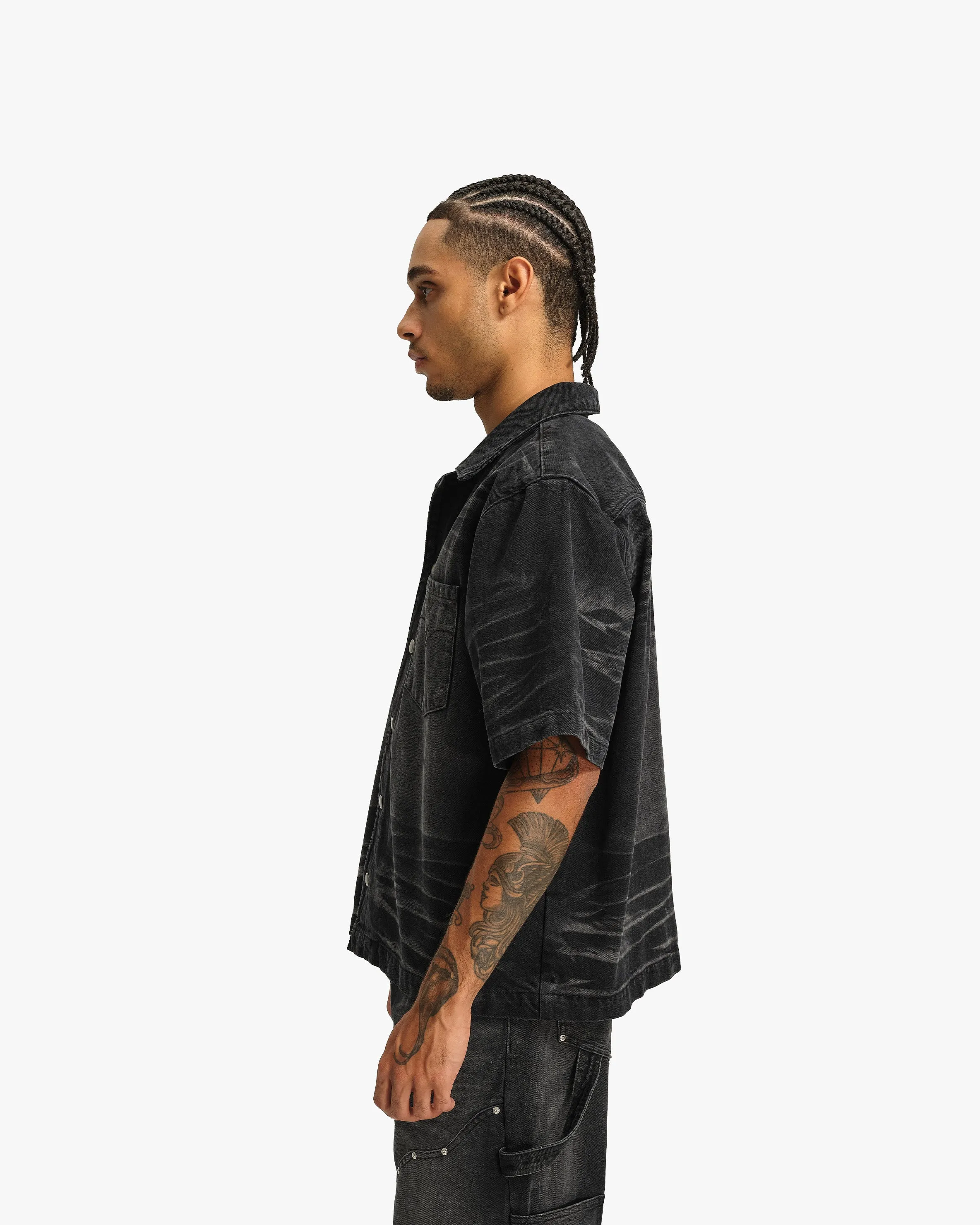 WILD SOUTH DENIM SHIRT COAL sold by vicinity product image thumbnail 5