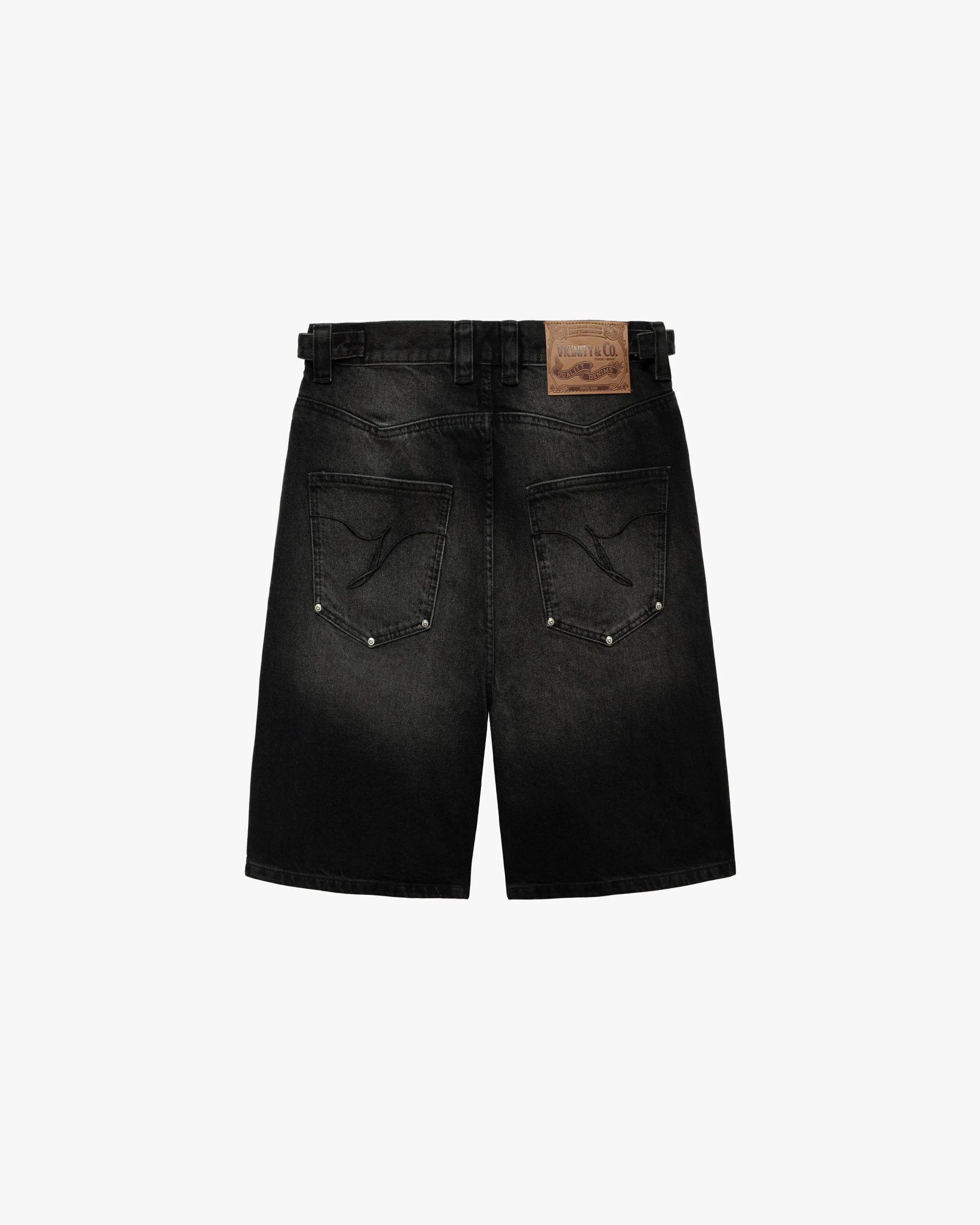 WILD SOUTH DENIM JORTS COAL sold by vicinity product image thumbnail 3