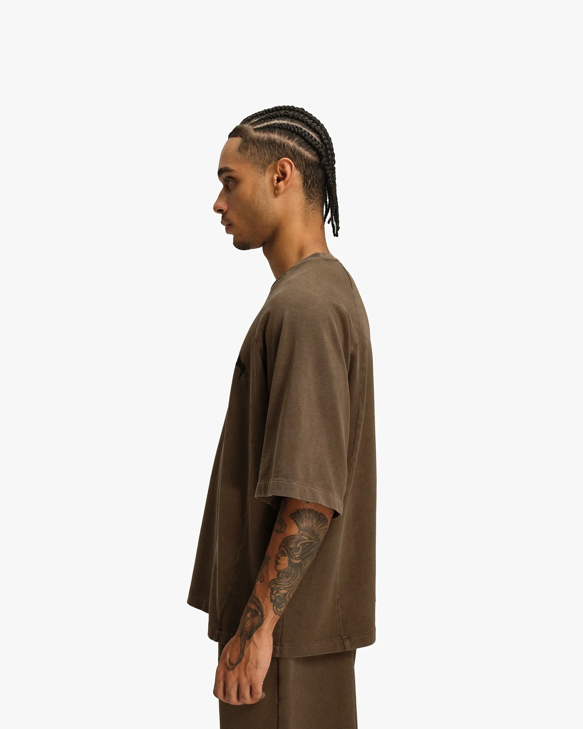 ACID WASHED TEE BROWN sold by vicinity product image thumbnail 5