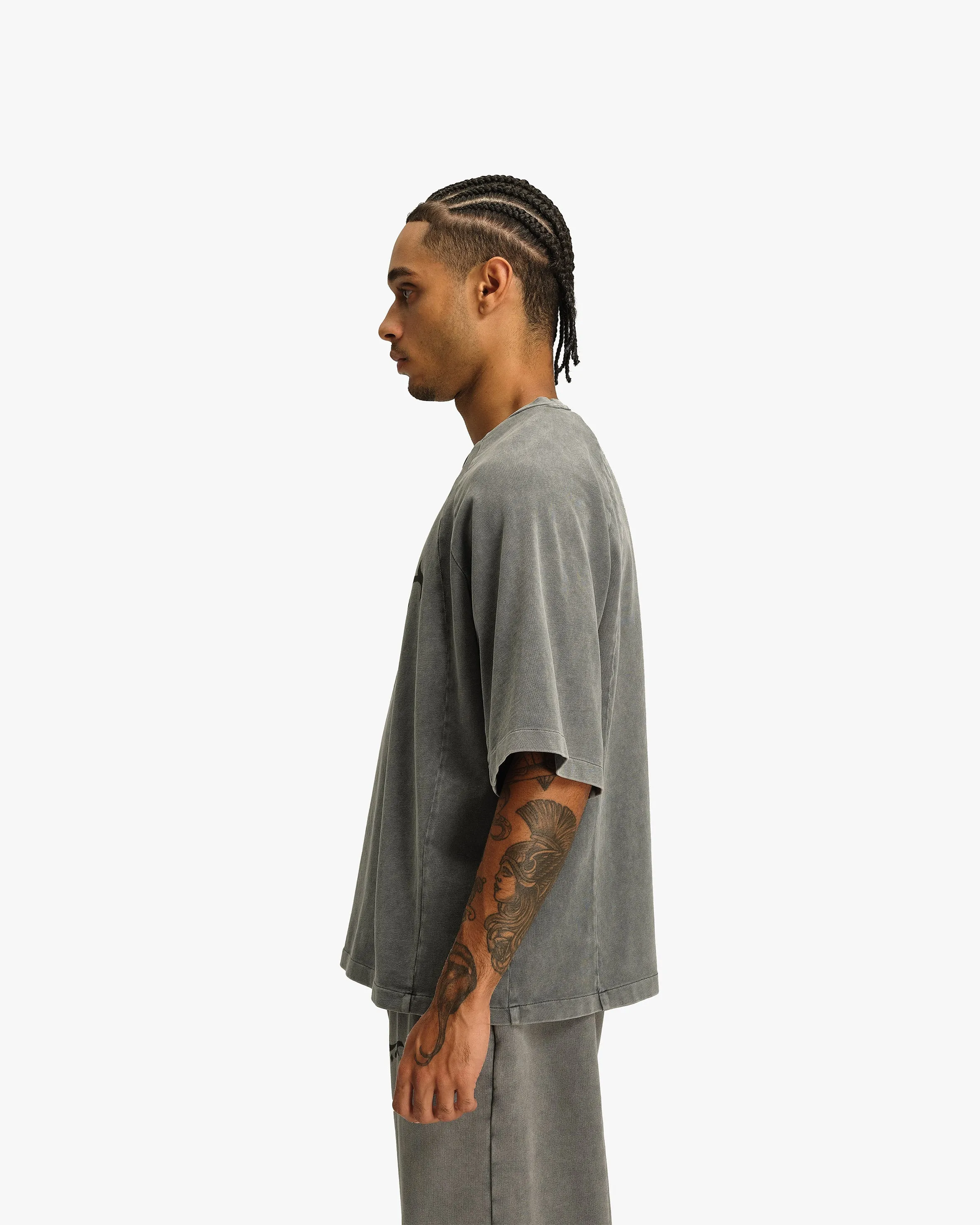 ACID WASHED TEE LIGHT GREY sold by vicinity product image thumbnail 5