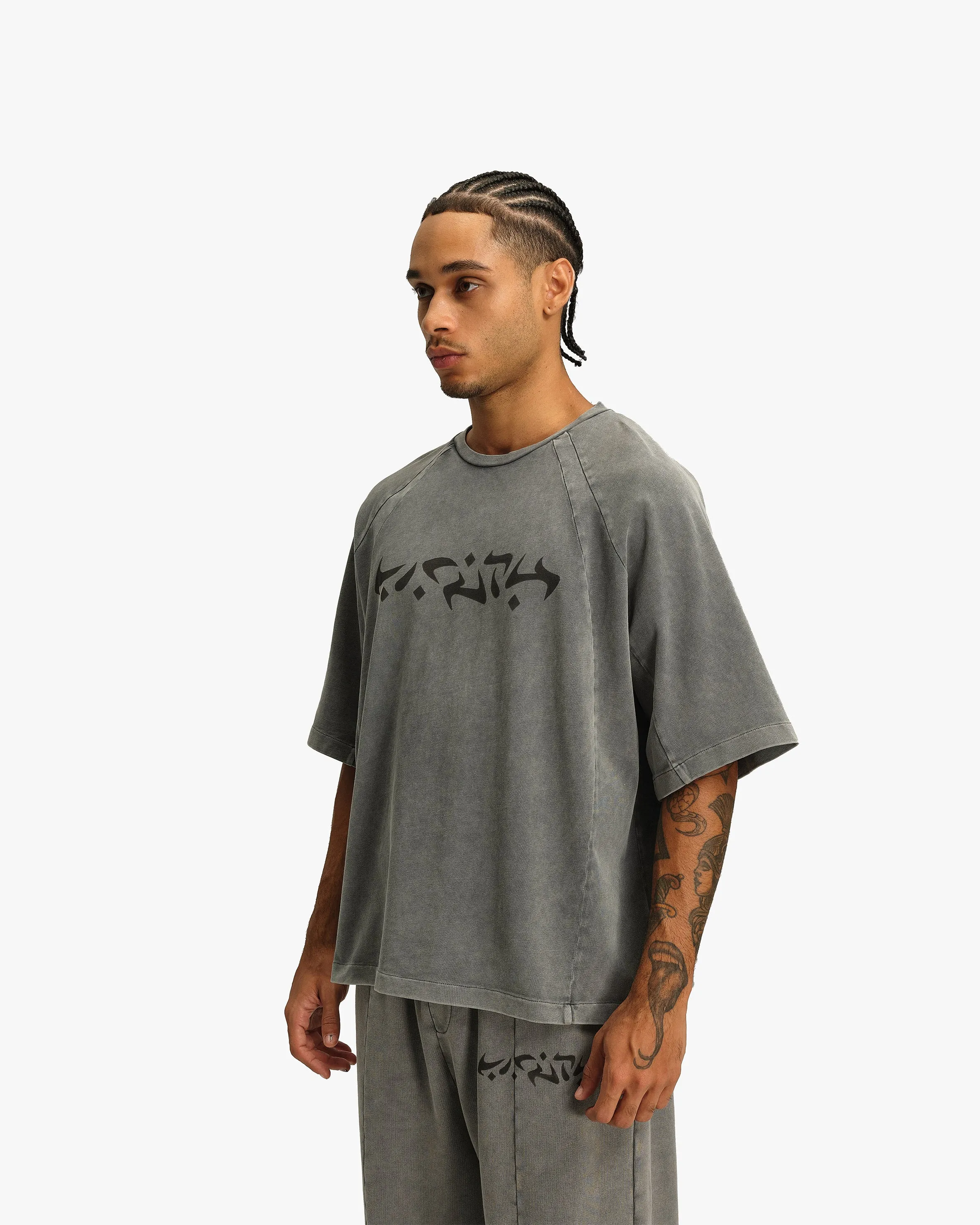 ACID WASHED TEE LIGHT GREY sold by vicinity product image thumbnail 4